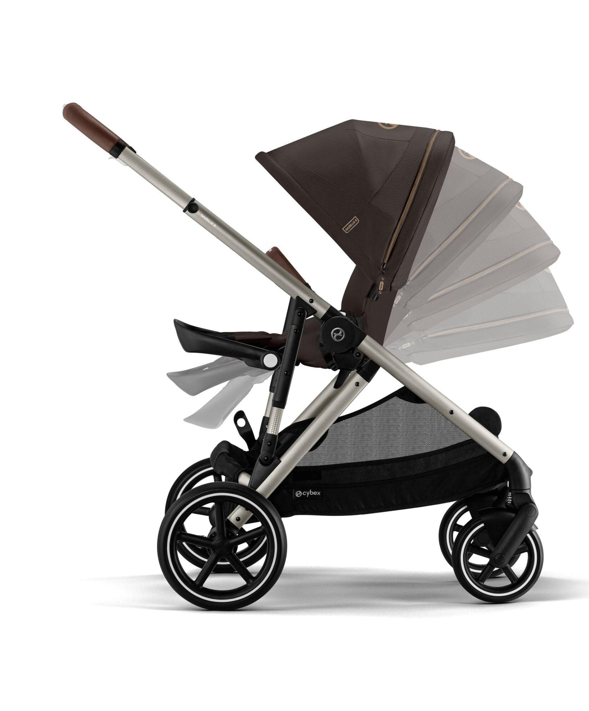Cybex Gazelle S Twin Pushchair Bundle (12 Pieces) - Chocolate Brown - Image 6