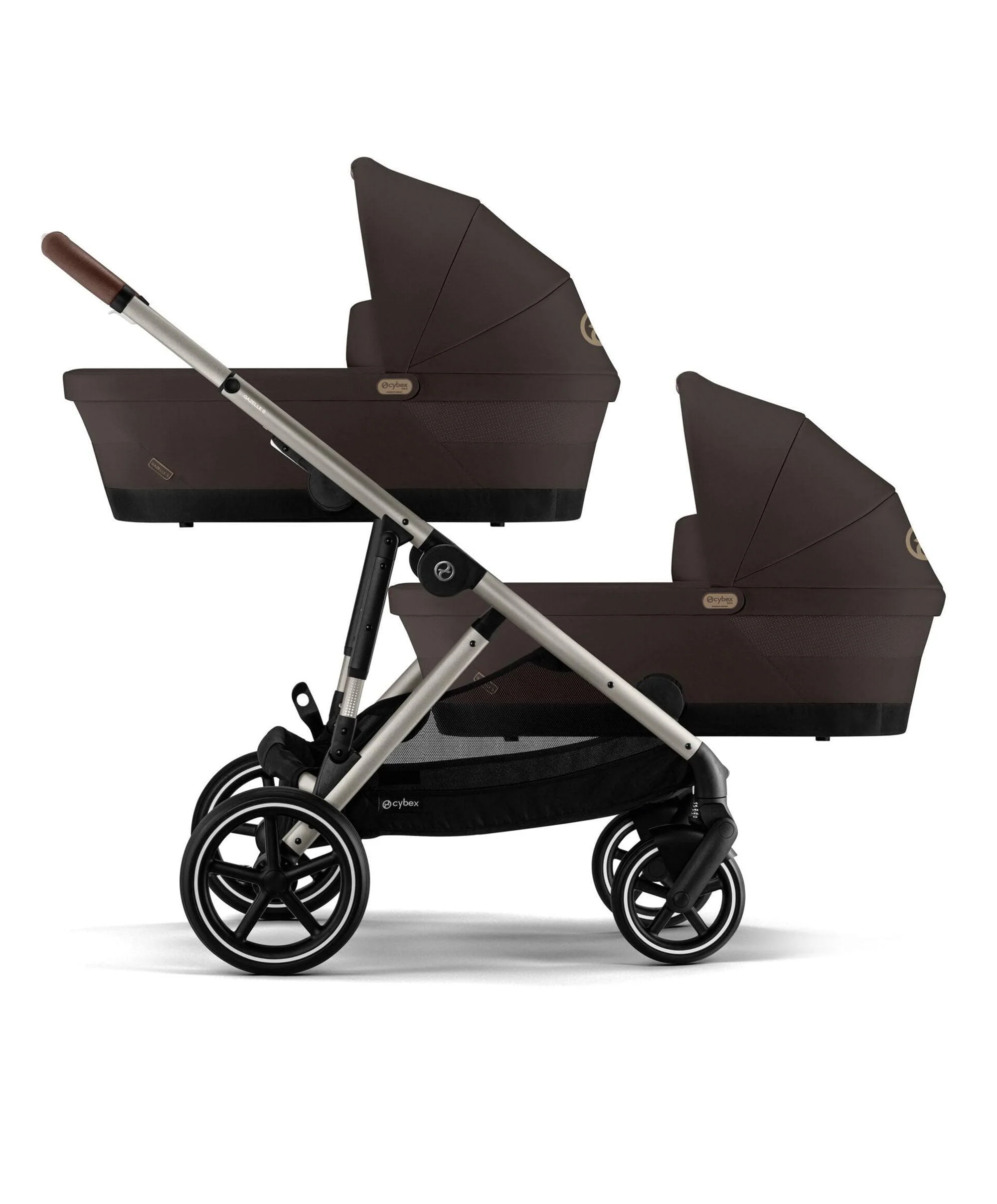 Cybex Gazelle S Twin Pushchair Bundle (12 Pieces) - Chocolate Brown - Image 8
