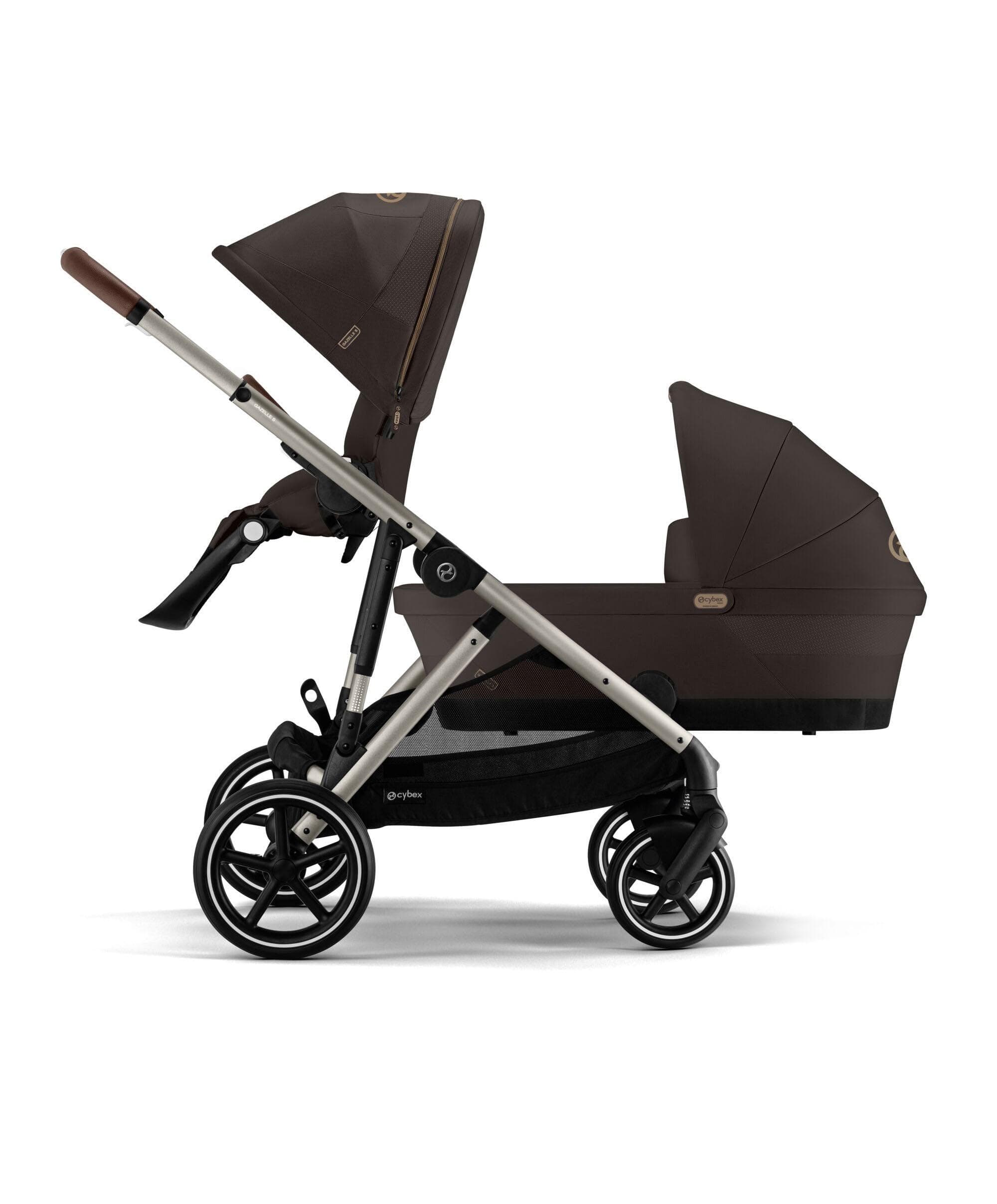 Cybex Gazelle S Twin Pushchair Bundle (12 Pieces) - Chocolate Brown - Image 9
