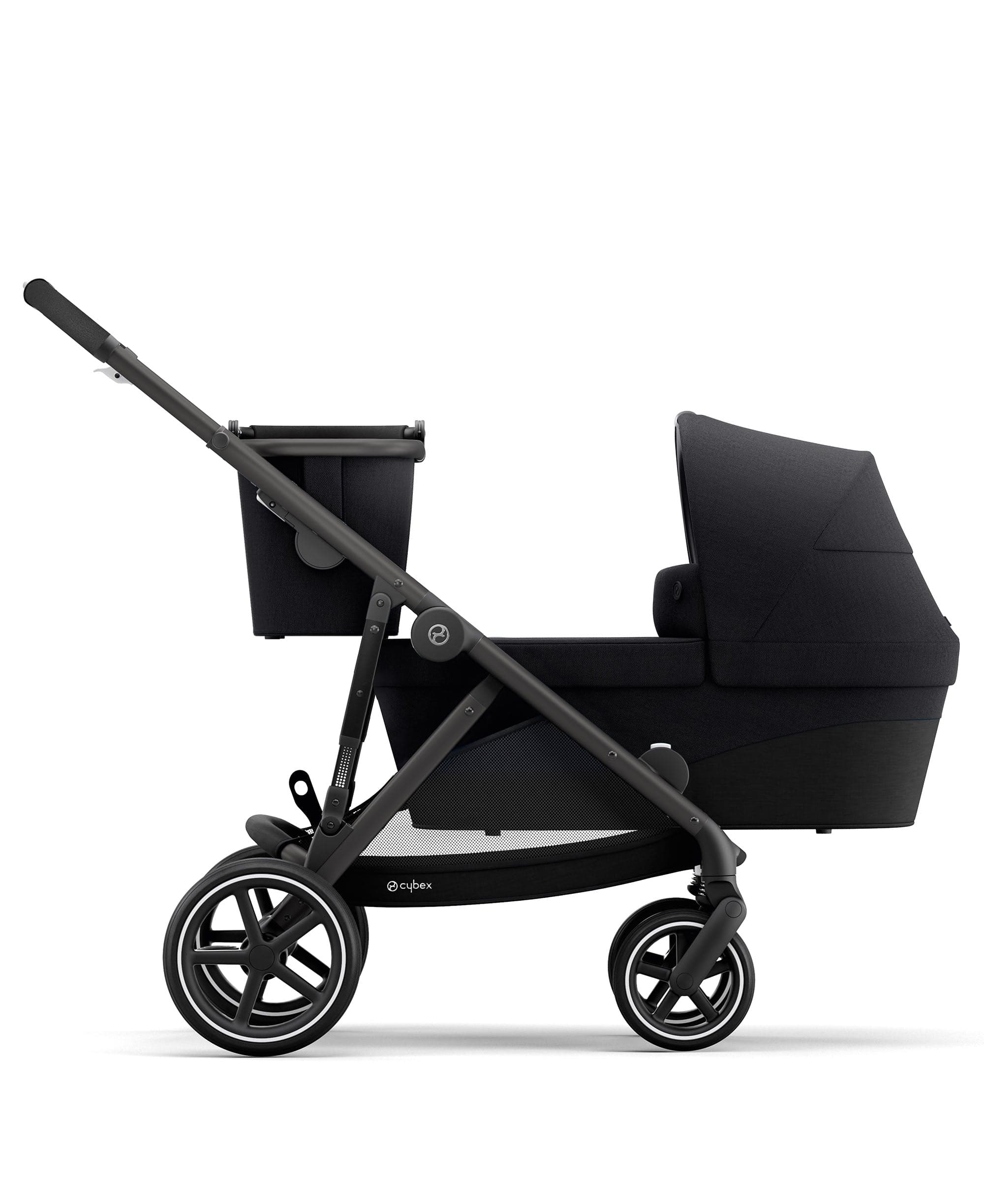 Cybex Gazelle S Twin Pushchair Bundle with Cybex Cloud T i-Size Rotating Baby Car Seat & Base (16 Pieces) - Moon Black - Image 14