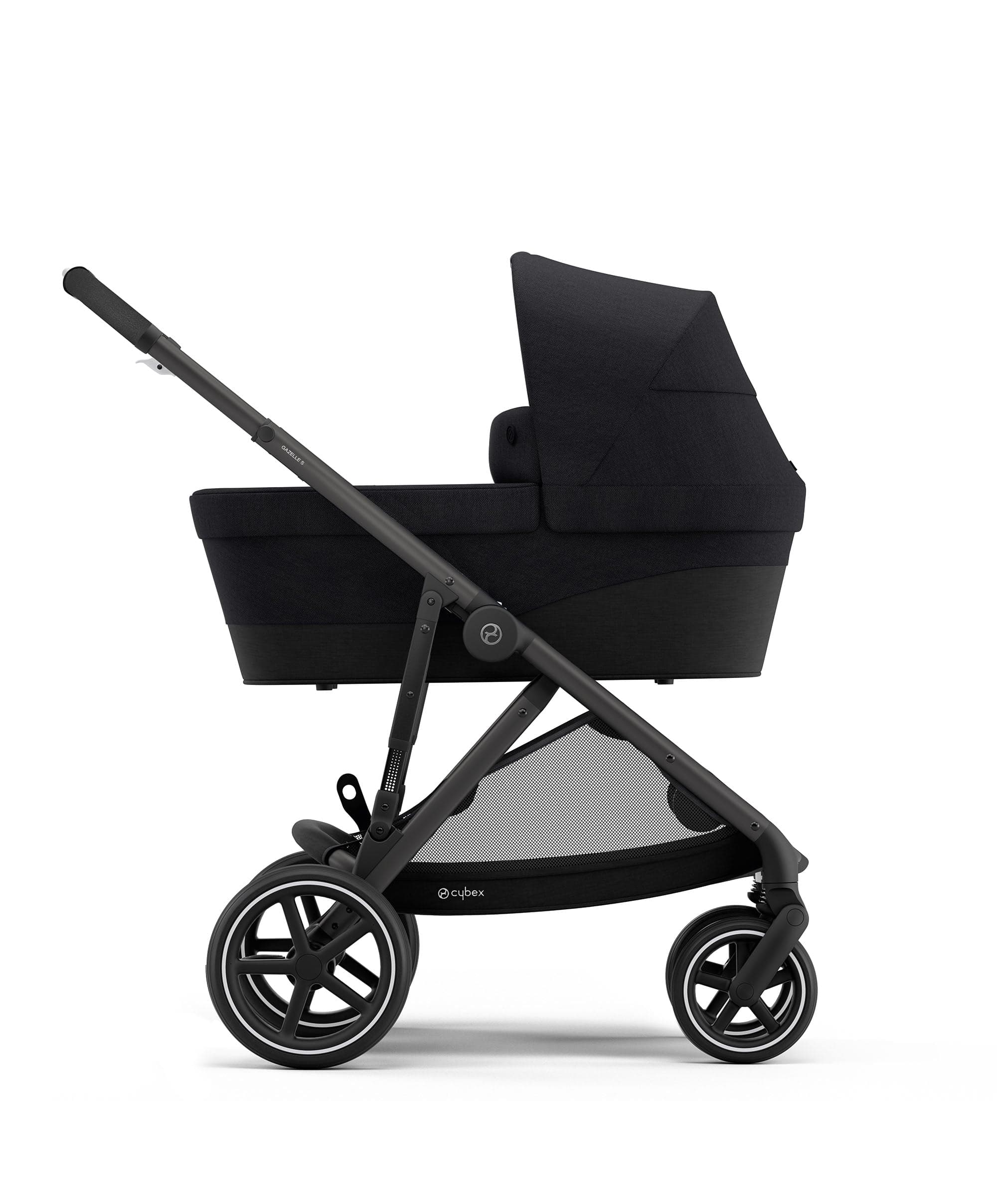 Cybex Gazelle S Twin Pushchair Bundle with Cybex Cloud T i-Size Rotating Baby Car Seat & Base (16 Pieces) - Moon Black - Image 9
