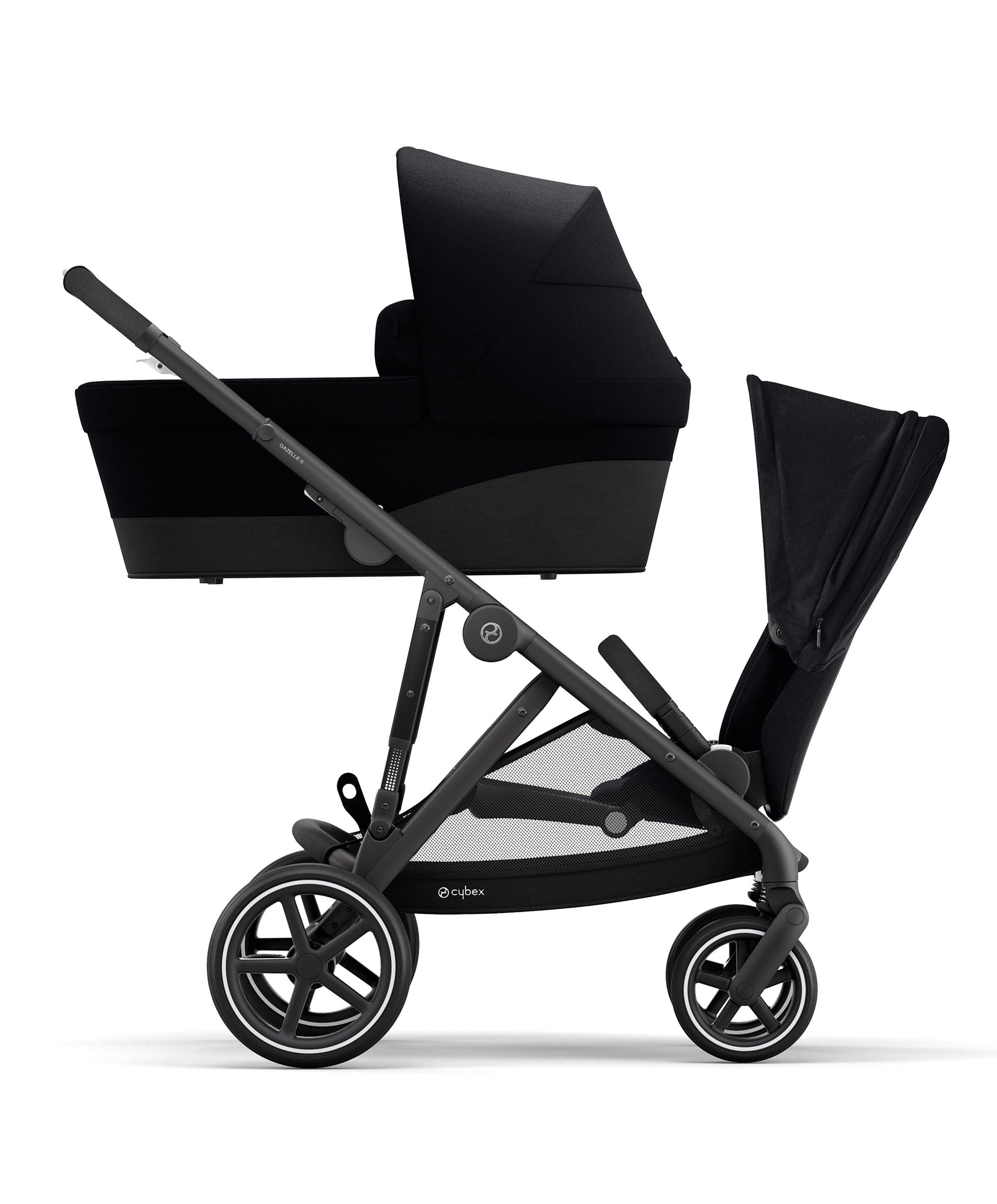 Cybex Gazelle S Twin Pushchair Bundle (12 Pieces) - Moon Black - Image 9