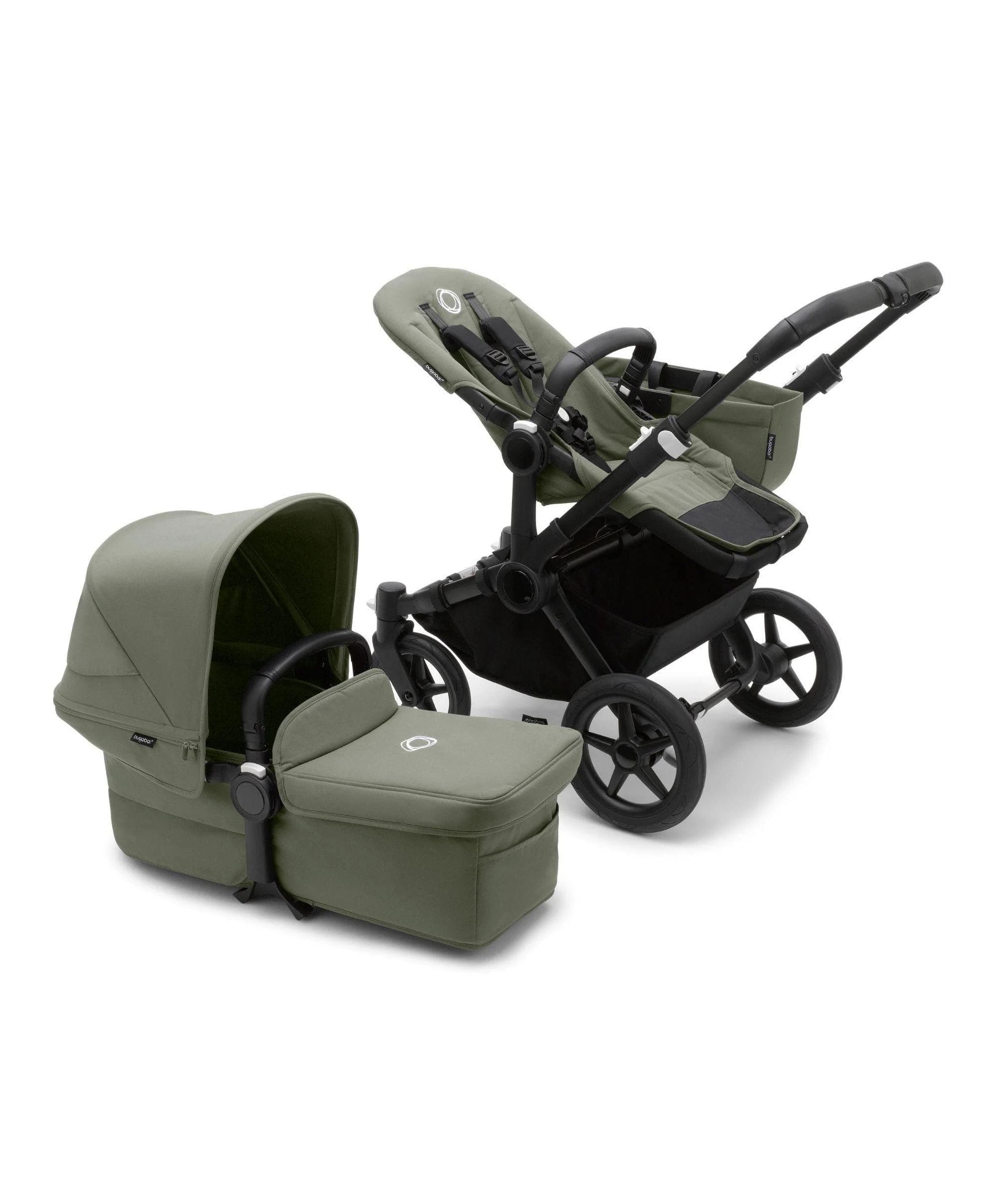Bugaboo Donkey 5 Mono Complete Pushchair Ultimate Bundle with Cloud T Car Seat & Base - Forest Green - Image 2