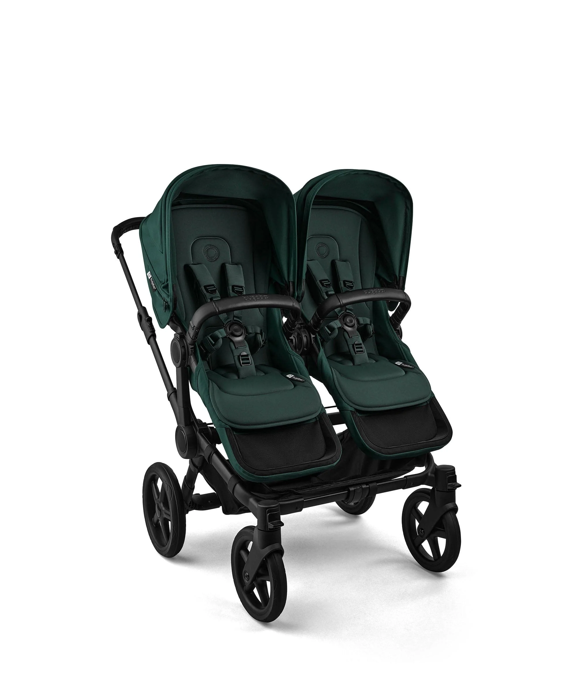 Bugaboo Donkey 6 Duo Ultimate Pushchair Bundle With Cybex Cloud T+ i-Size Rotating Baby Car Seat & Base (8 Pieces) - Fern Green - Image 6