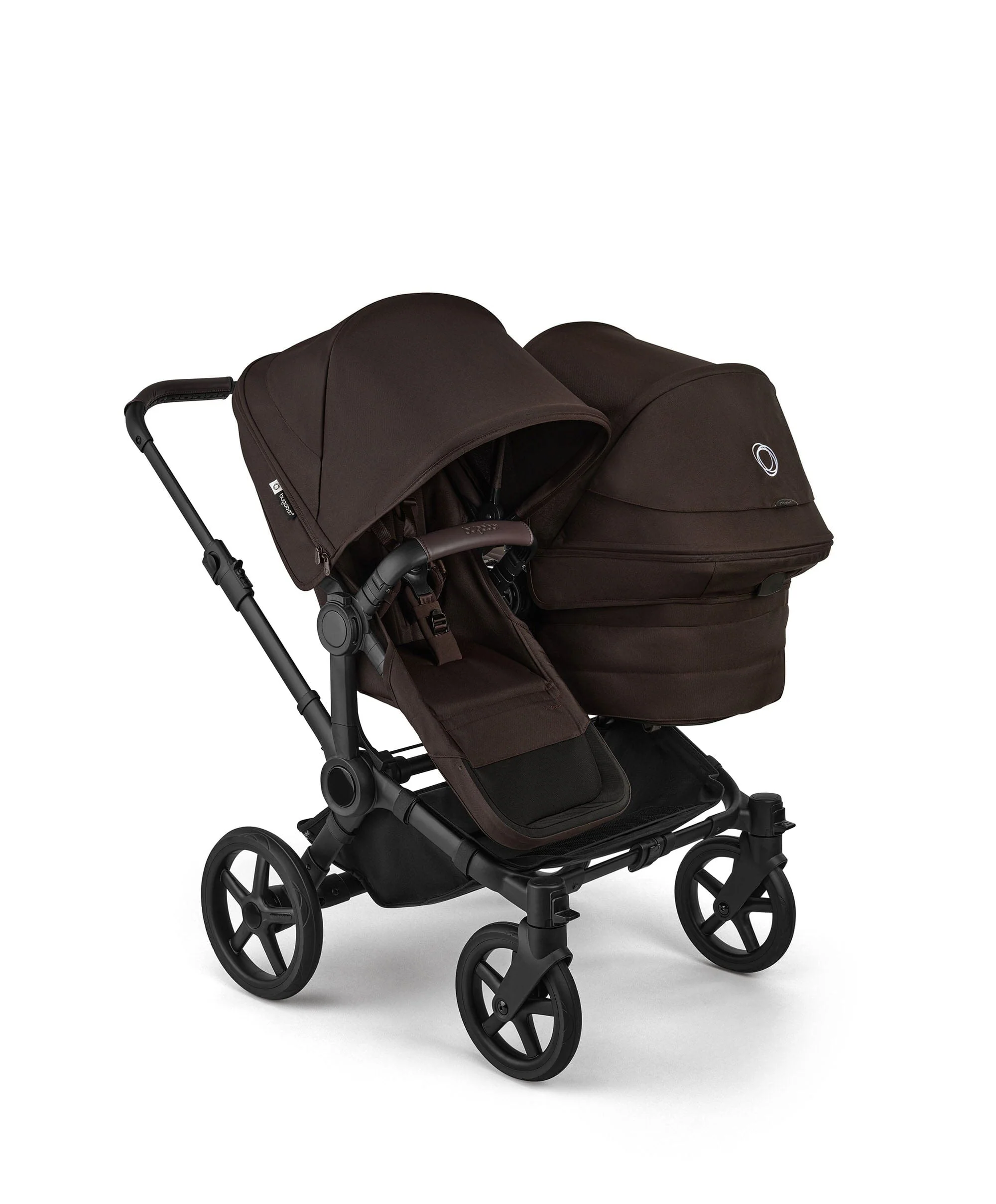 Bugaboo Donkey 6 Double Ultimate Bundle With Cybex Cloud T+ i-Size Rotating Baby Car Seat & Base (8 Pieces) - Cocoa Brown - Image 7