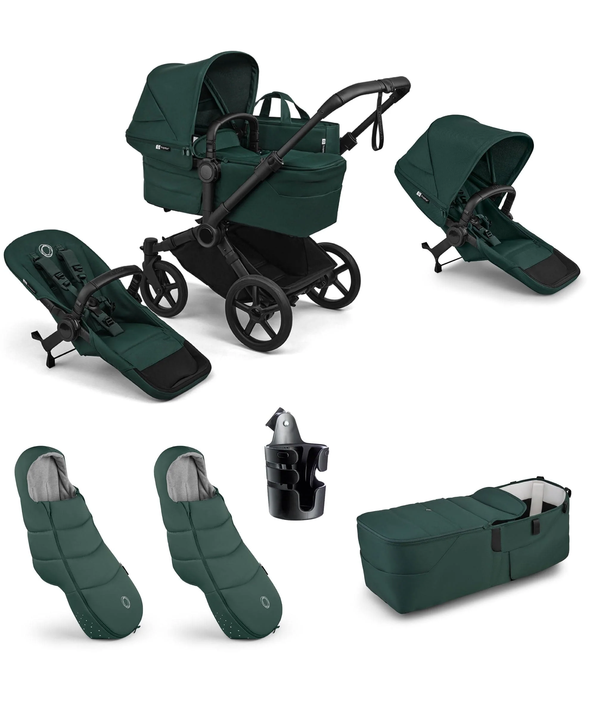 Donkey 6 Twin Essential Bundle (6 Pieces) - Fern Green