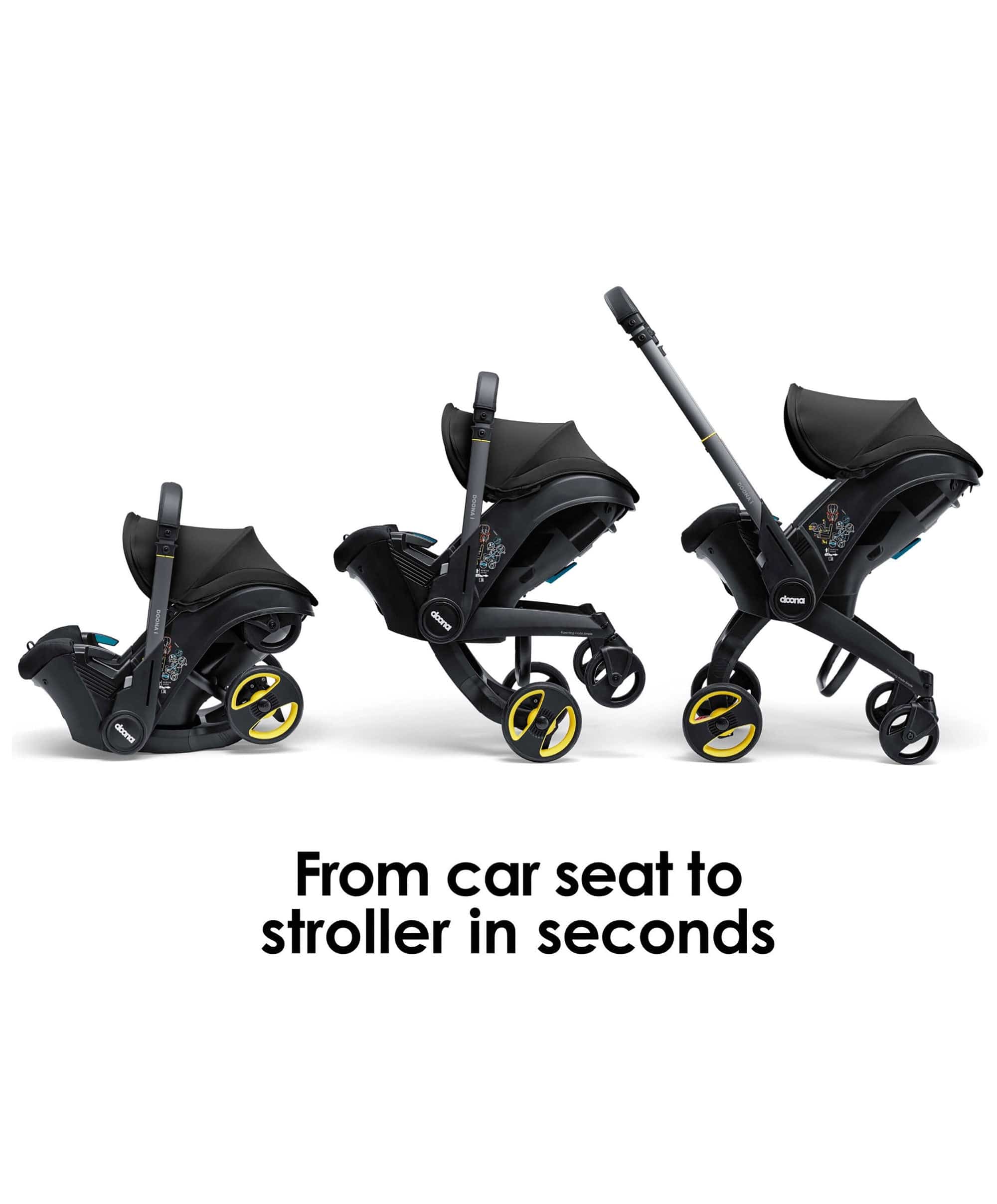 Doona i Car Seat & Stroller - Nitro Black - Image 10