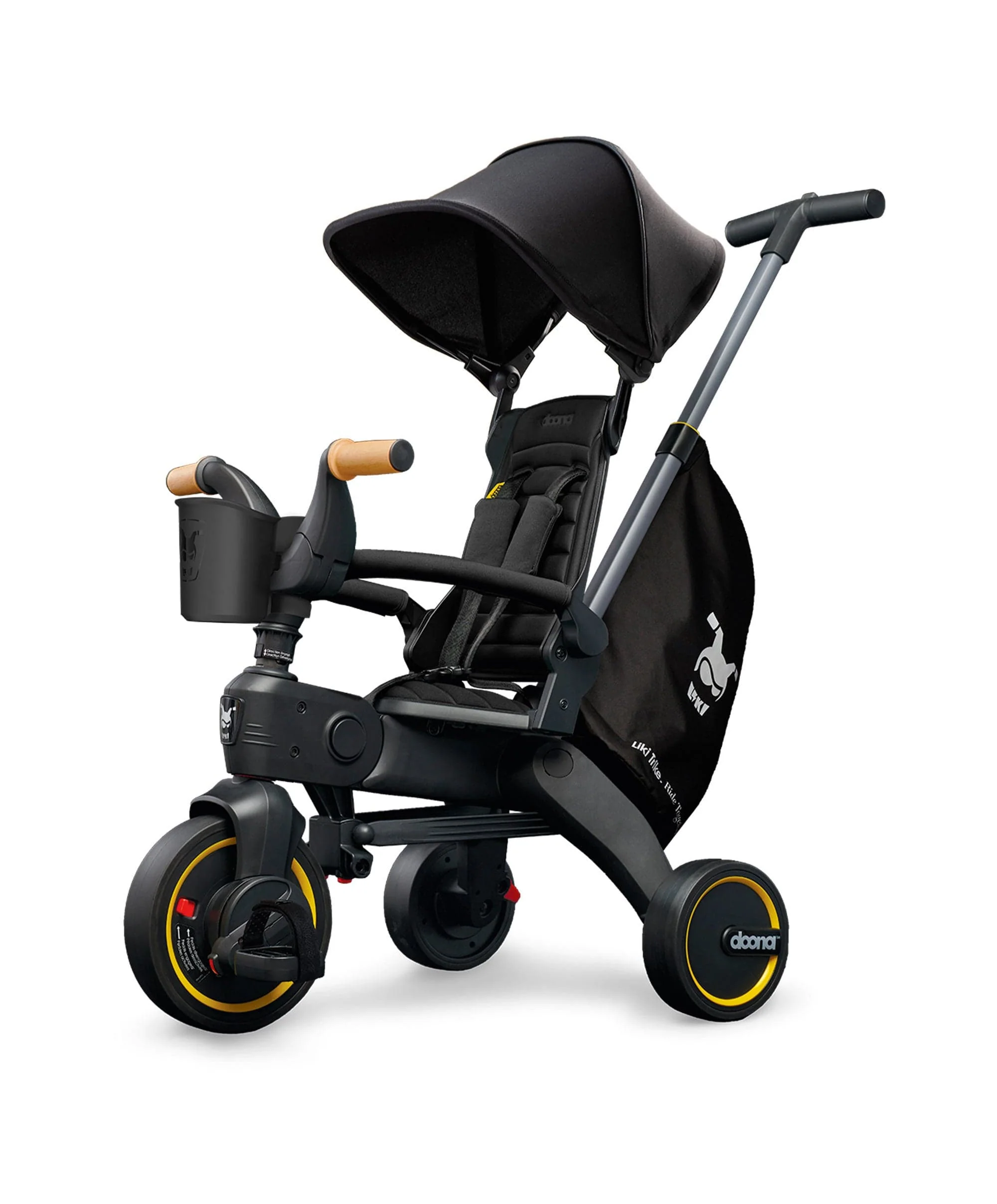 Doona™ Liki Push Along Trike S5 - Nitro Black Deluxe - Image 7