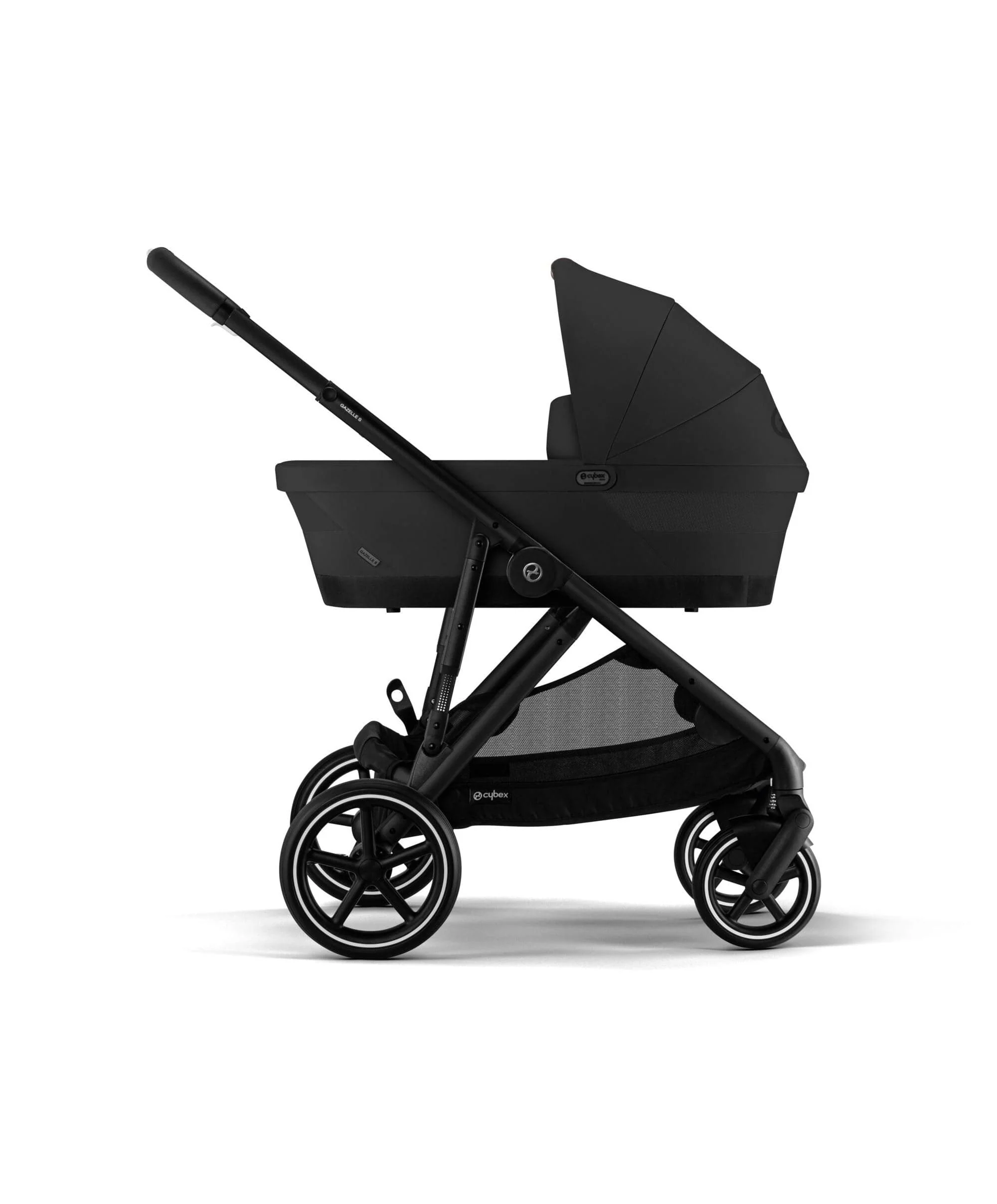 Cybex e-Gazelle S Electric Single to Double Pushchair Bundle with Cybex Aton B2 i-Size Car Seat and Base (6 Pieces) – Black - Image 2