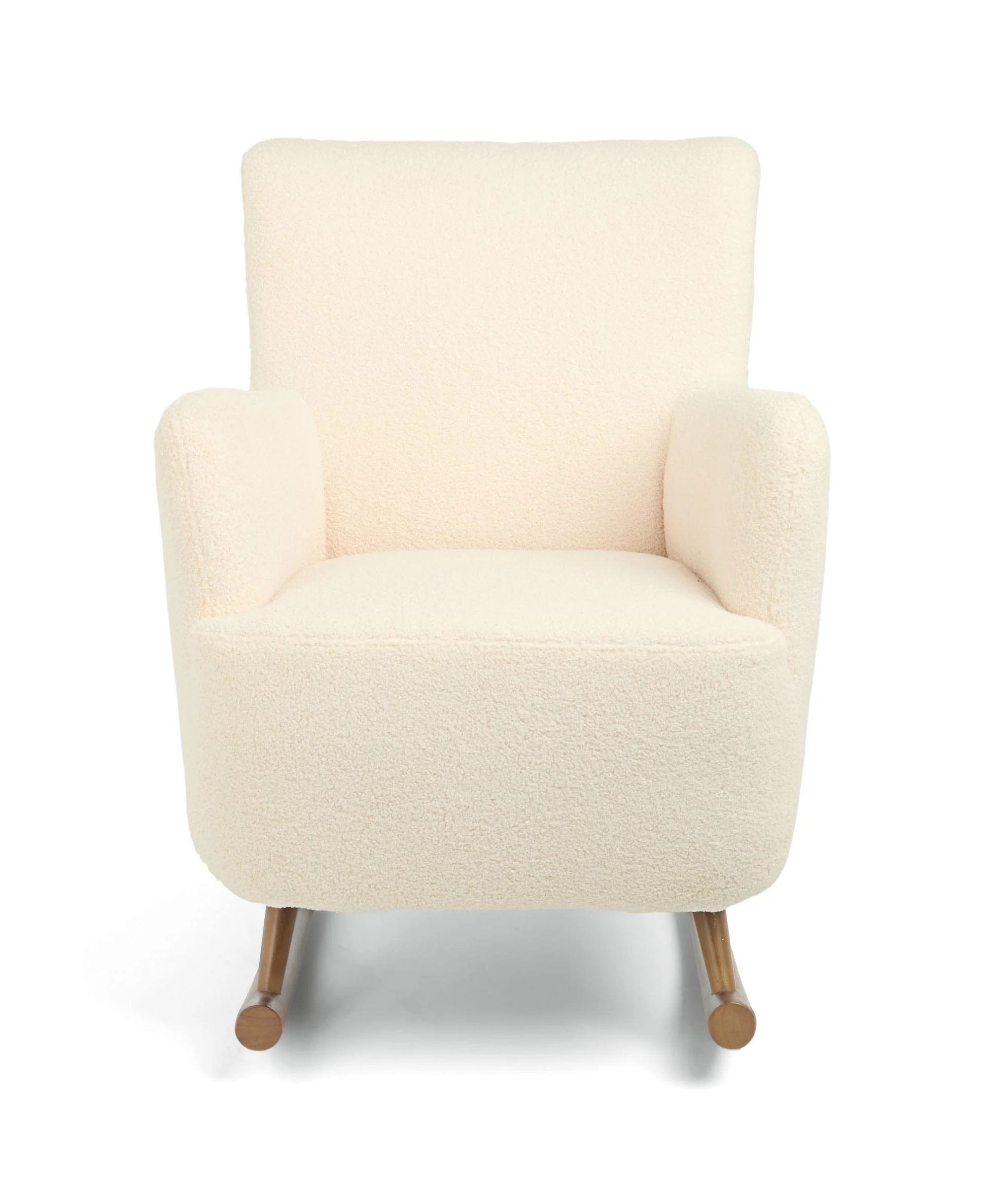Elwood Nursing Chair & Stool - Off White Boucle - Image 5