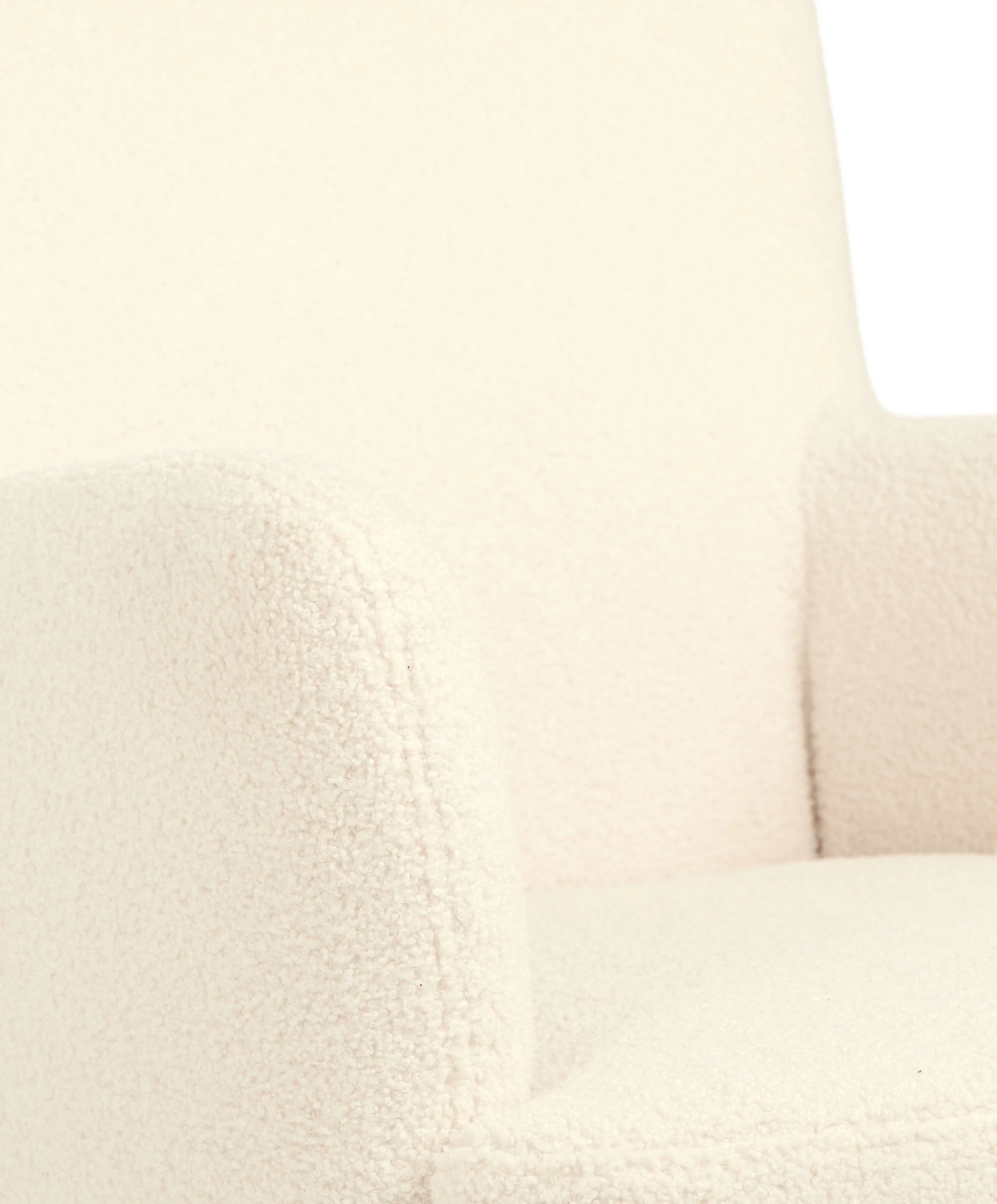 Elwood Nursing Chair & Stool - Off White Boucle - Image 7