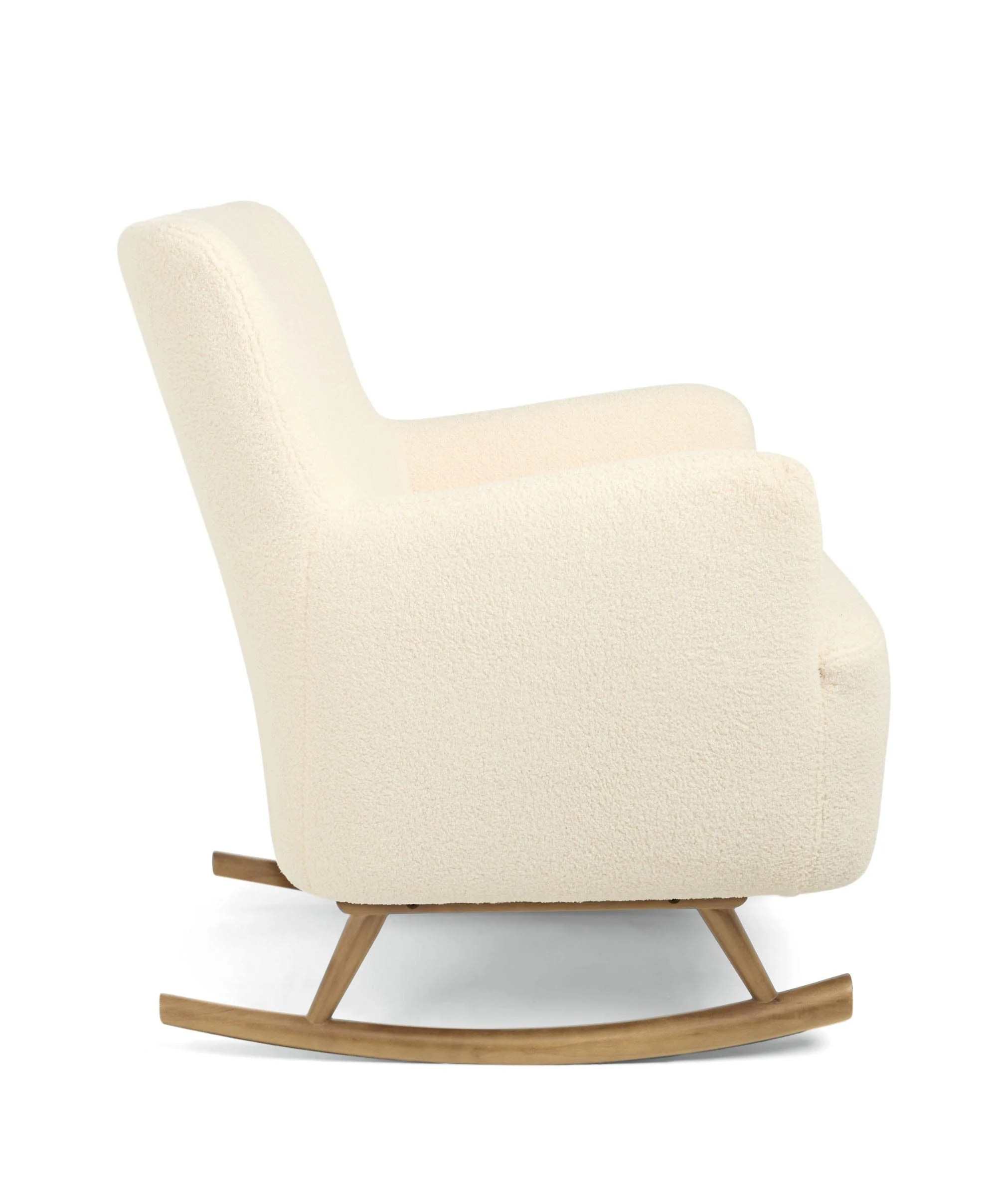Elwood Nursing Chair & Stool - Off White Boucle - Image 6