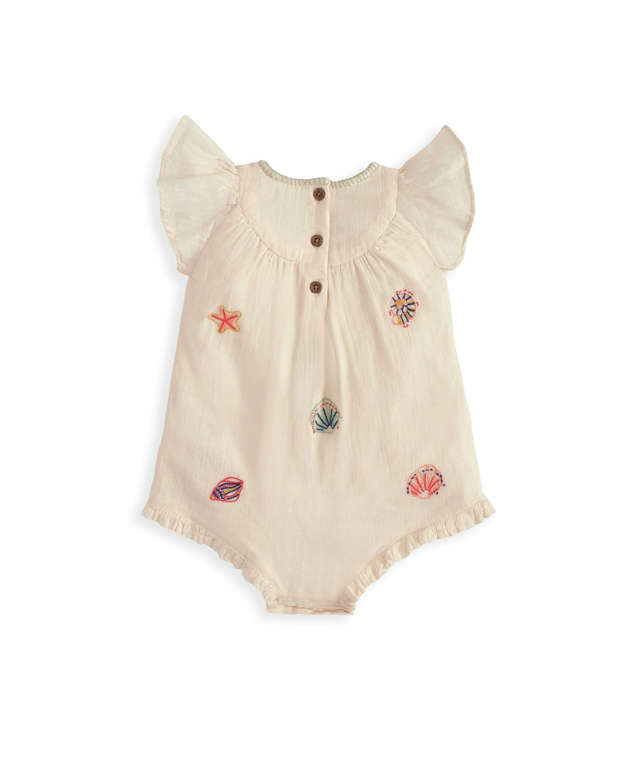 Pink Embroidered Romper - Image 2