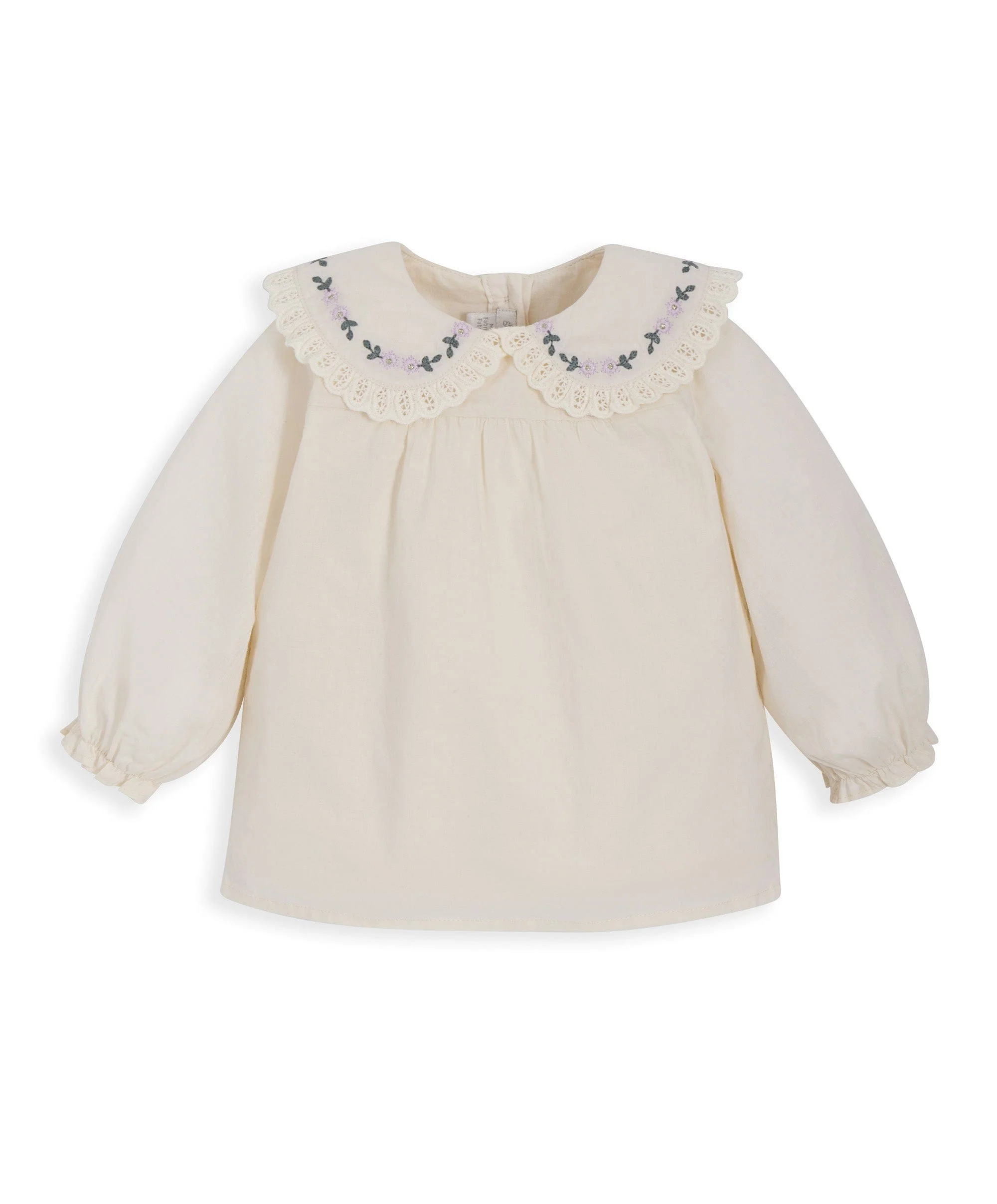 Embroidered Collar Blouse - Image 3