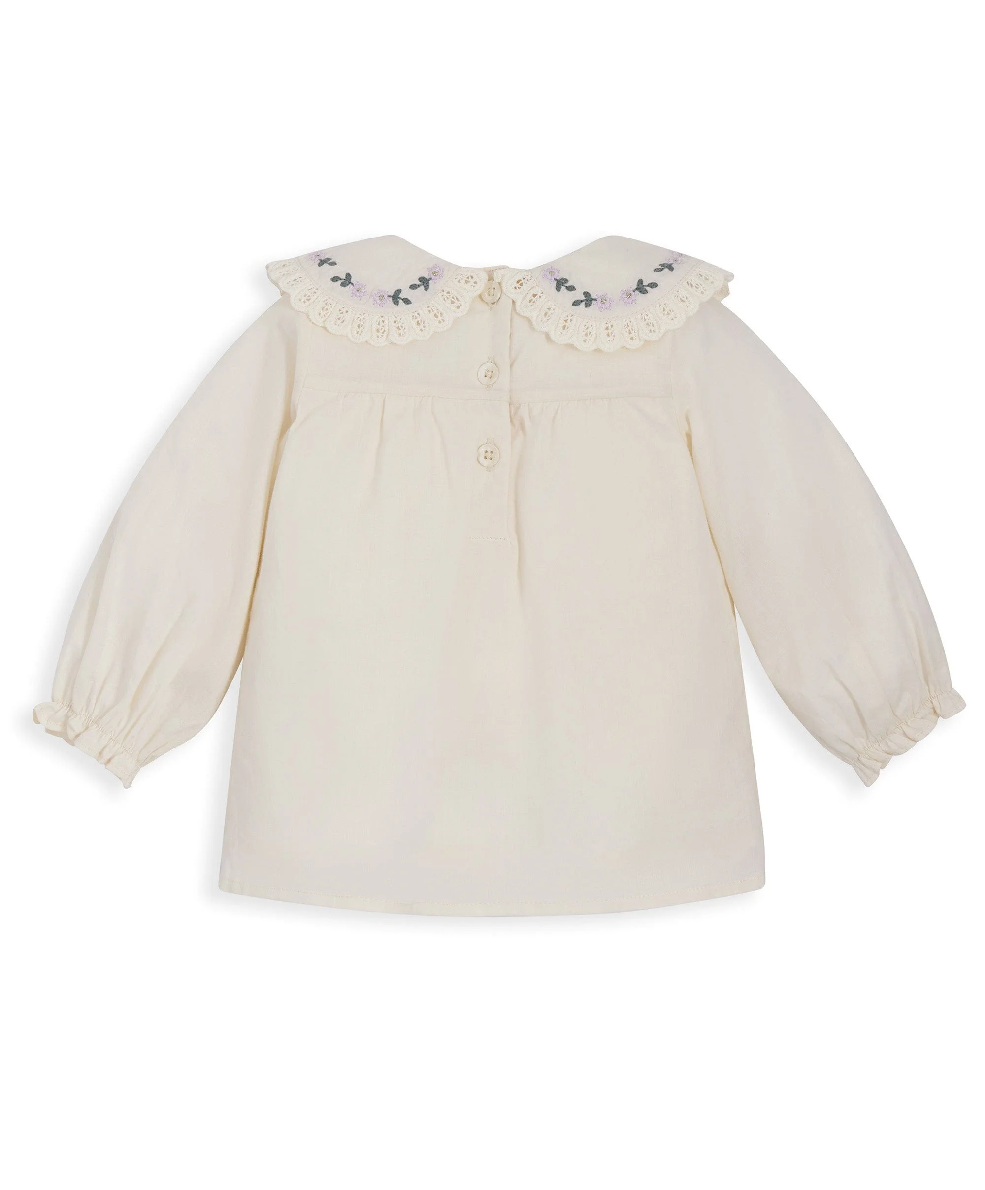 Embroidered Collar Blouse - Image 4