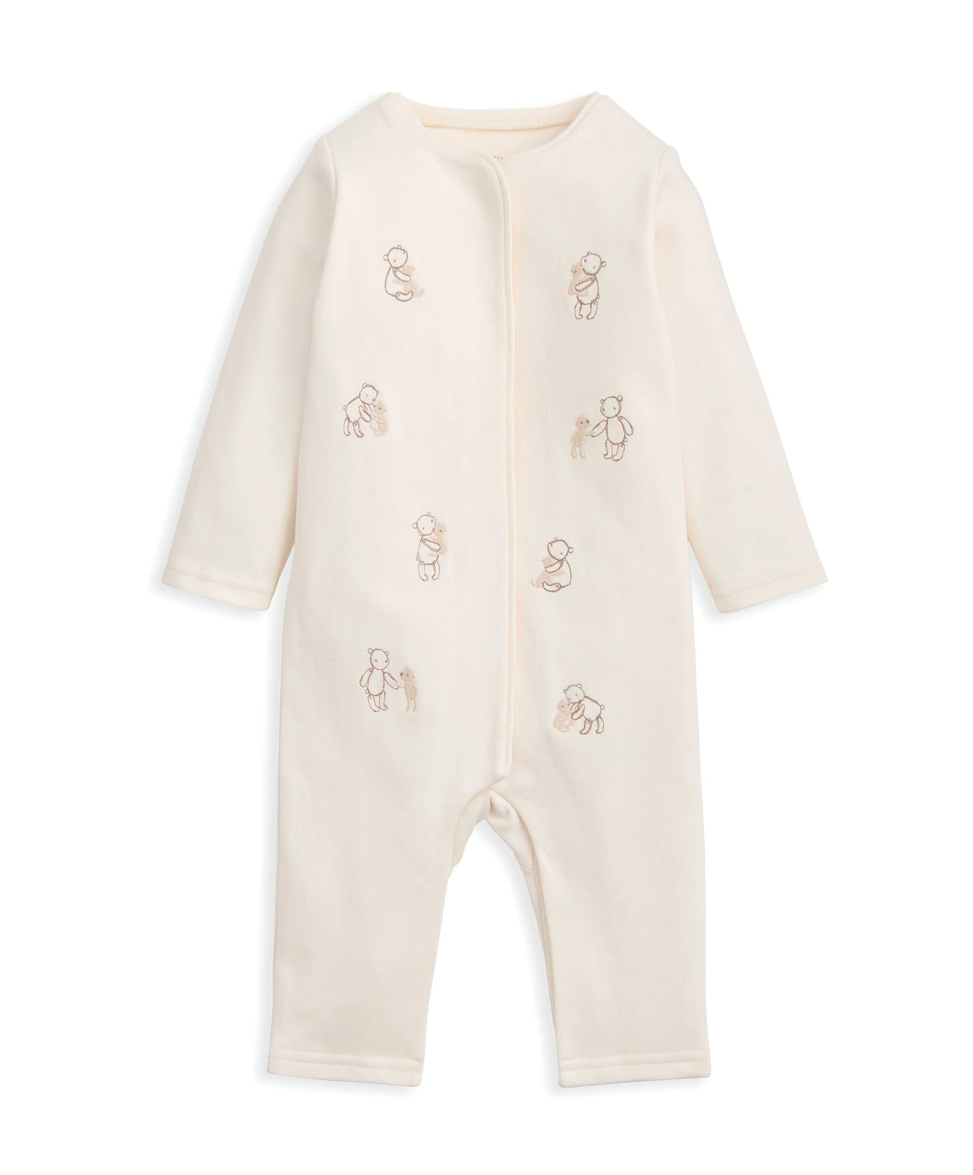 Embroidered Bear Romper
