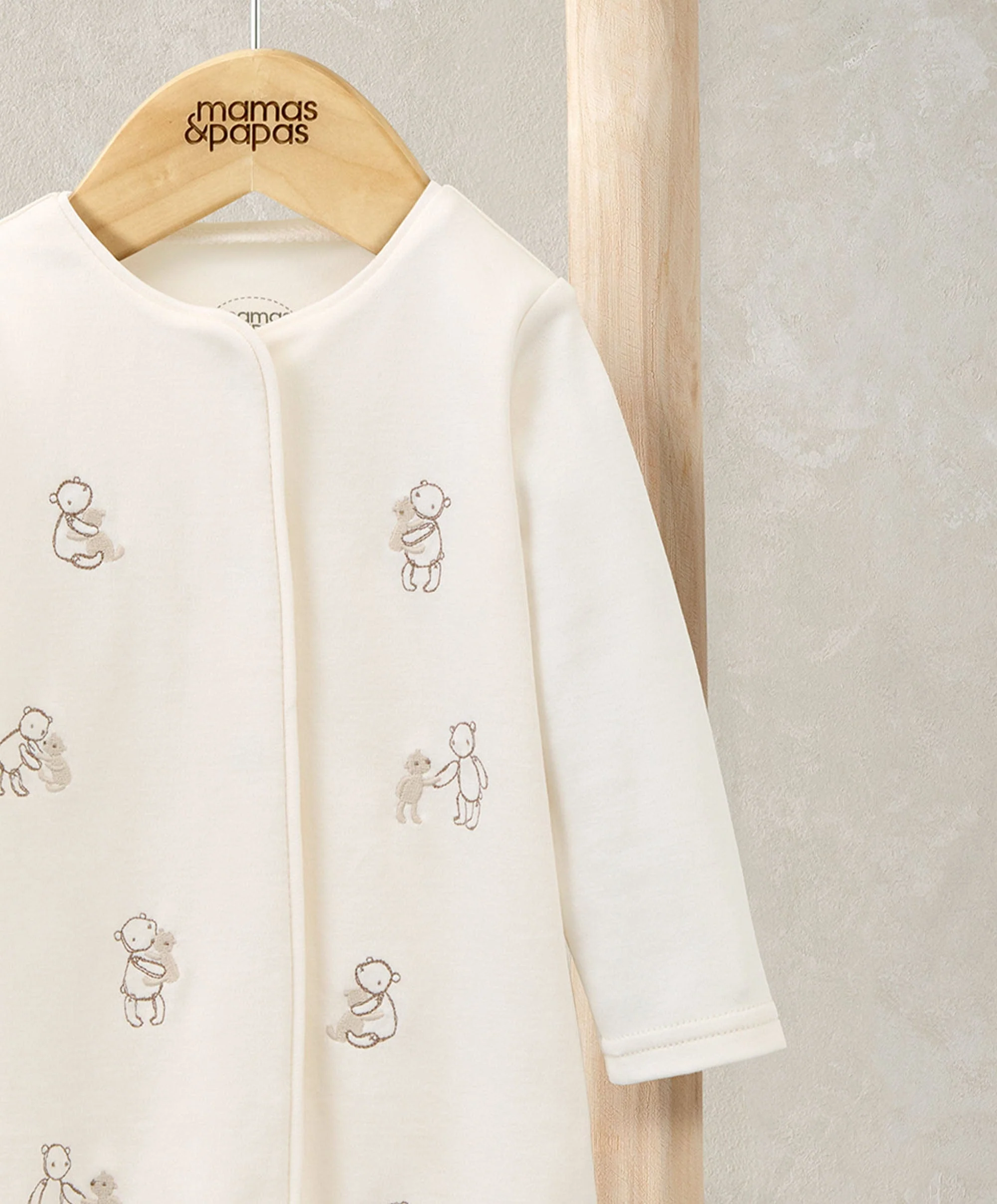 Embroidered Bear Romper - Image 2
