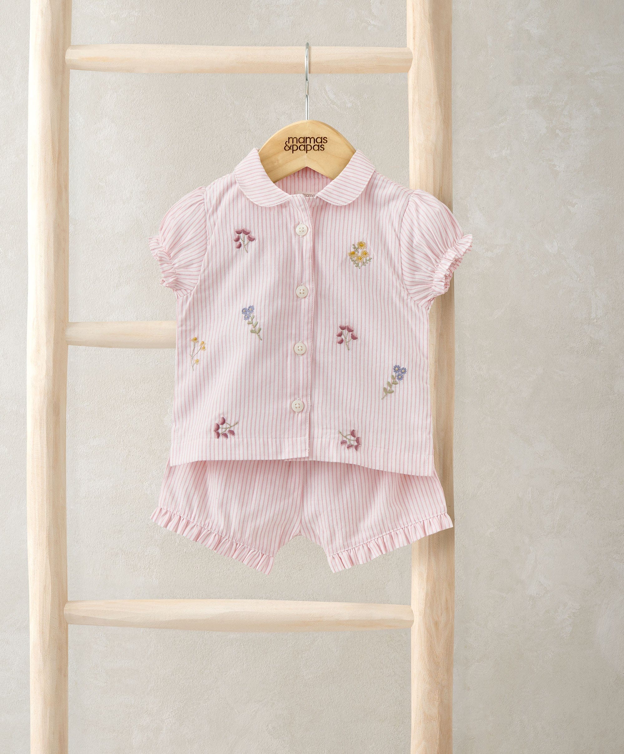 Embroidered Woven Pyjamas