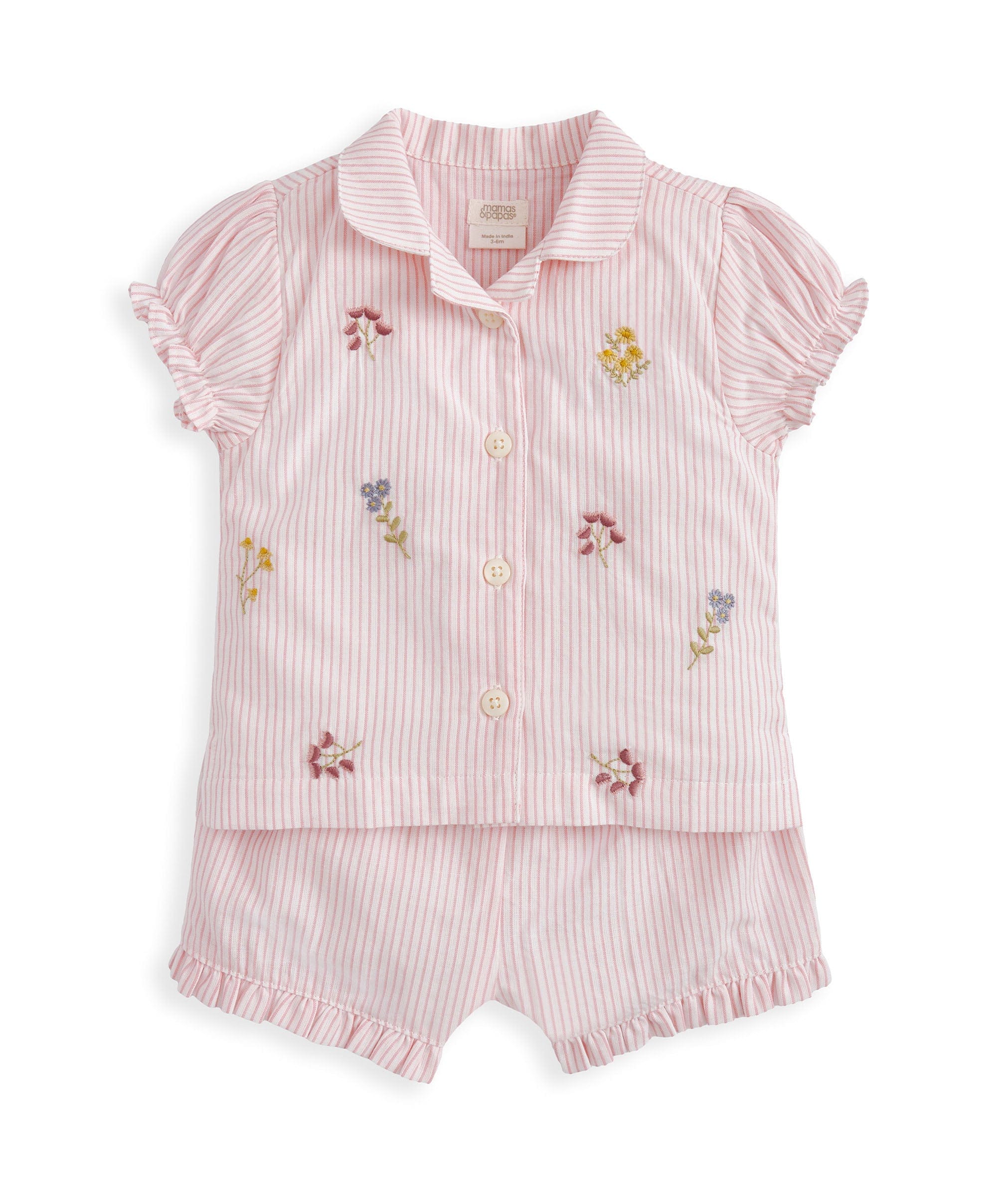 Embroidered Woven Pyjamas - Image 3