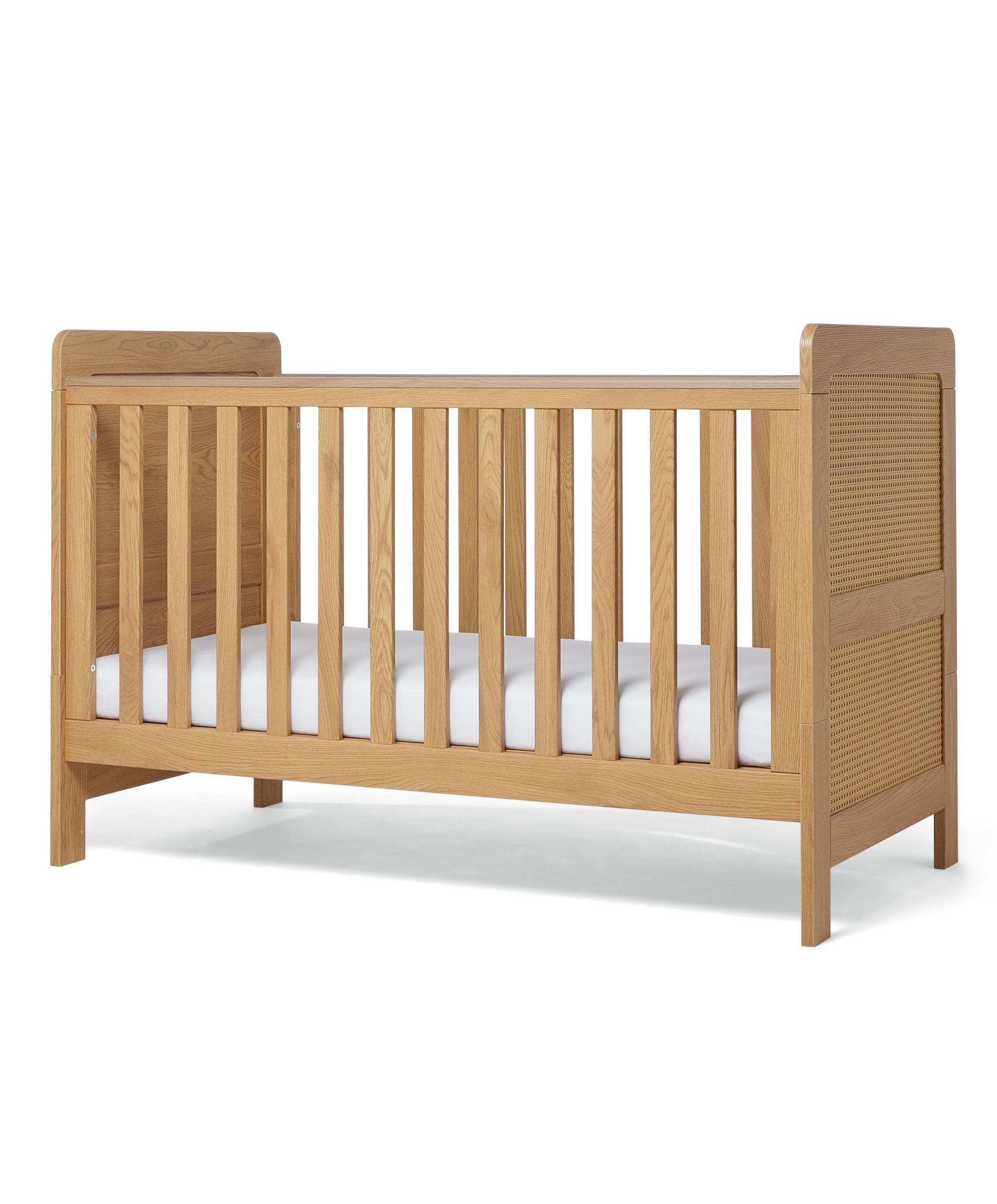 Esna Cotbed & Premium Pocket Spring Cotbed Mattress Bundle - Rattan - Image 8