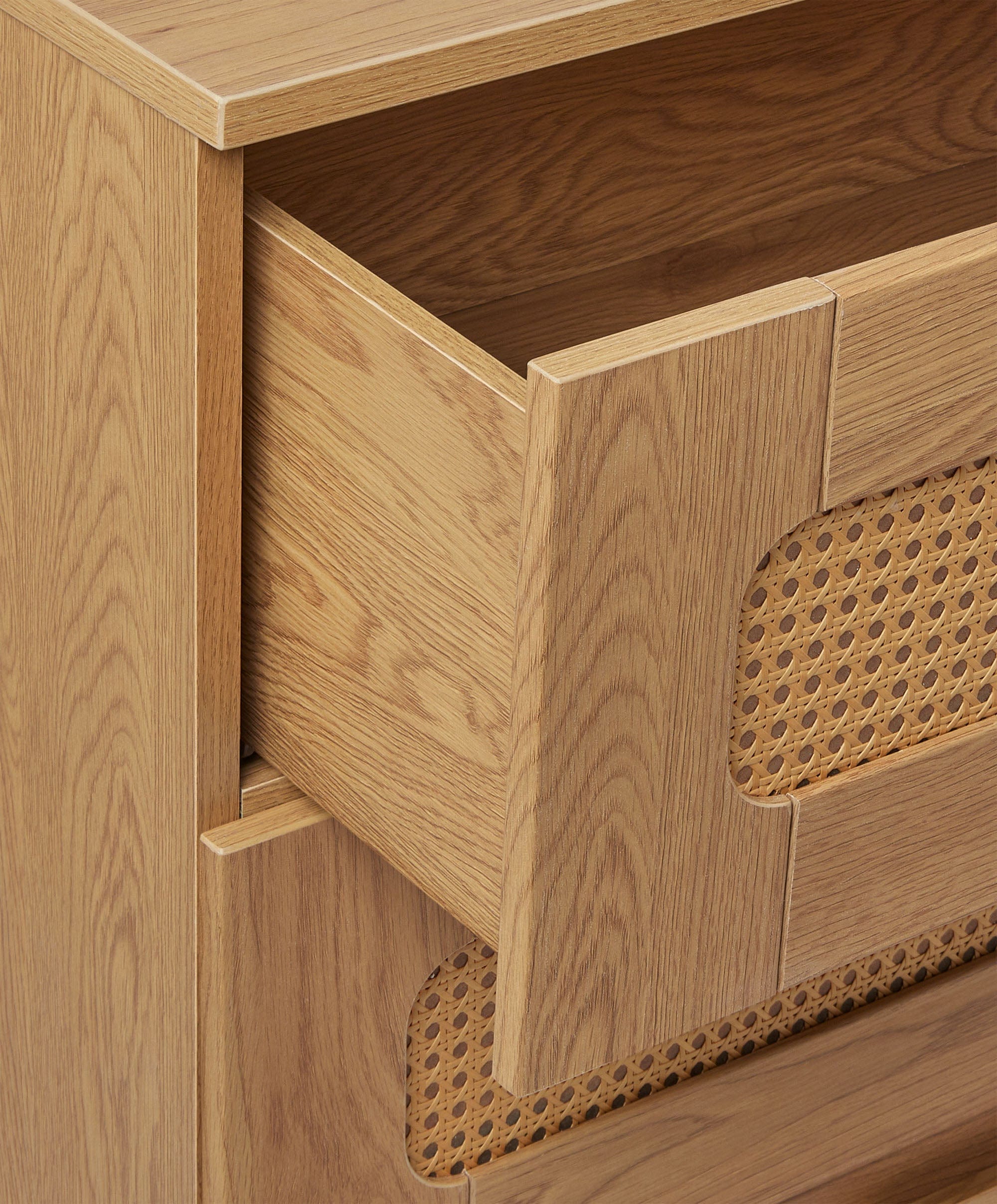 Esna 2 Piece Cotbed Set with Dresser Changer - Rattan - Image 7
