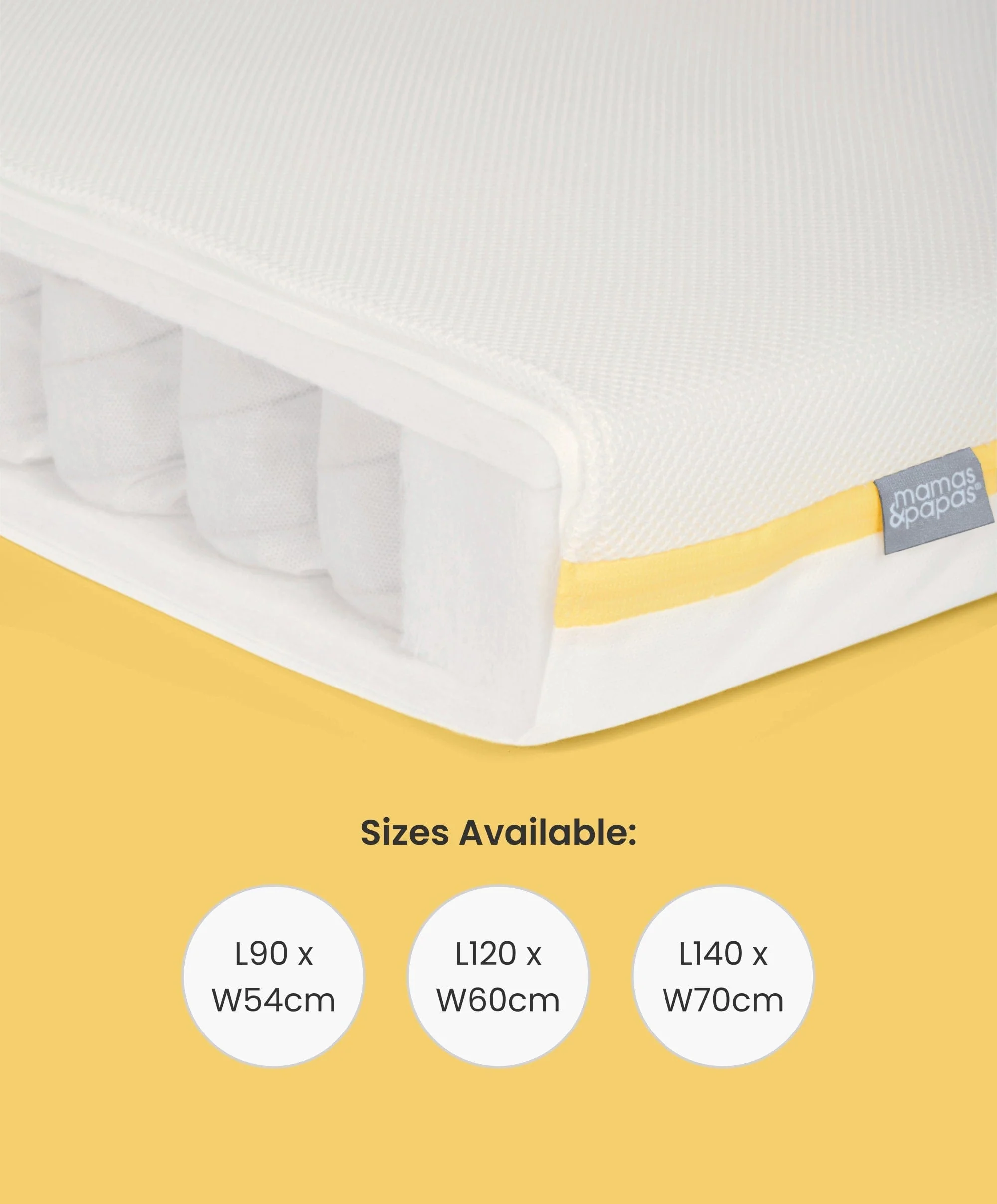Essential Pocket Spring Petite Cot Mattress - Image 4