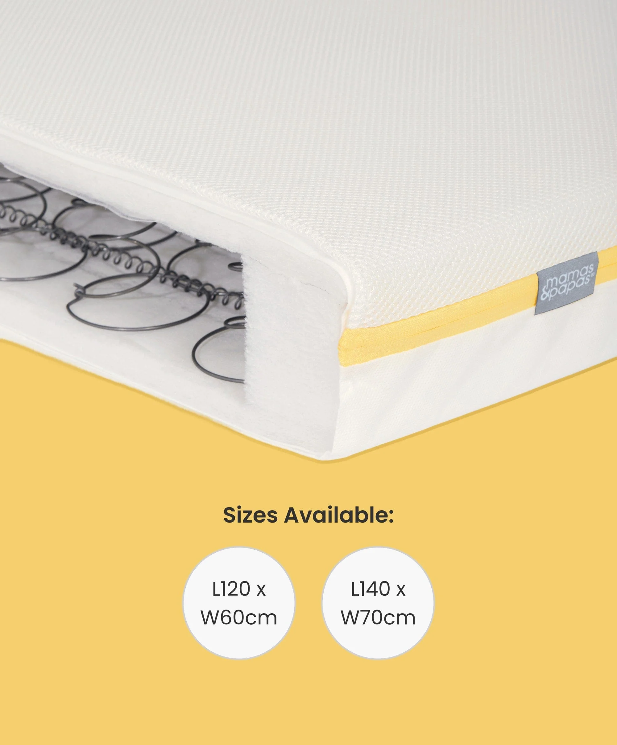 Essential Airflow Spring Small Cotbed and Cot Mattress - Image 5
