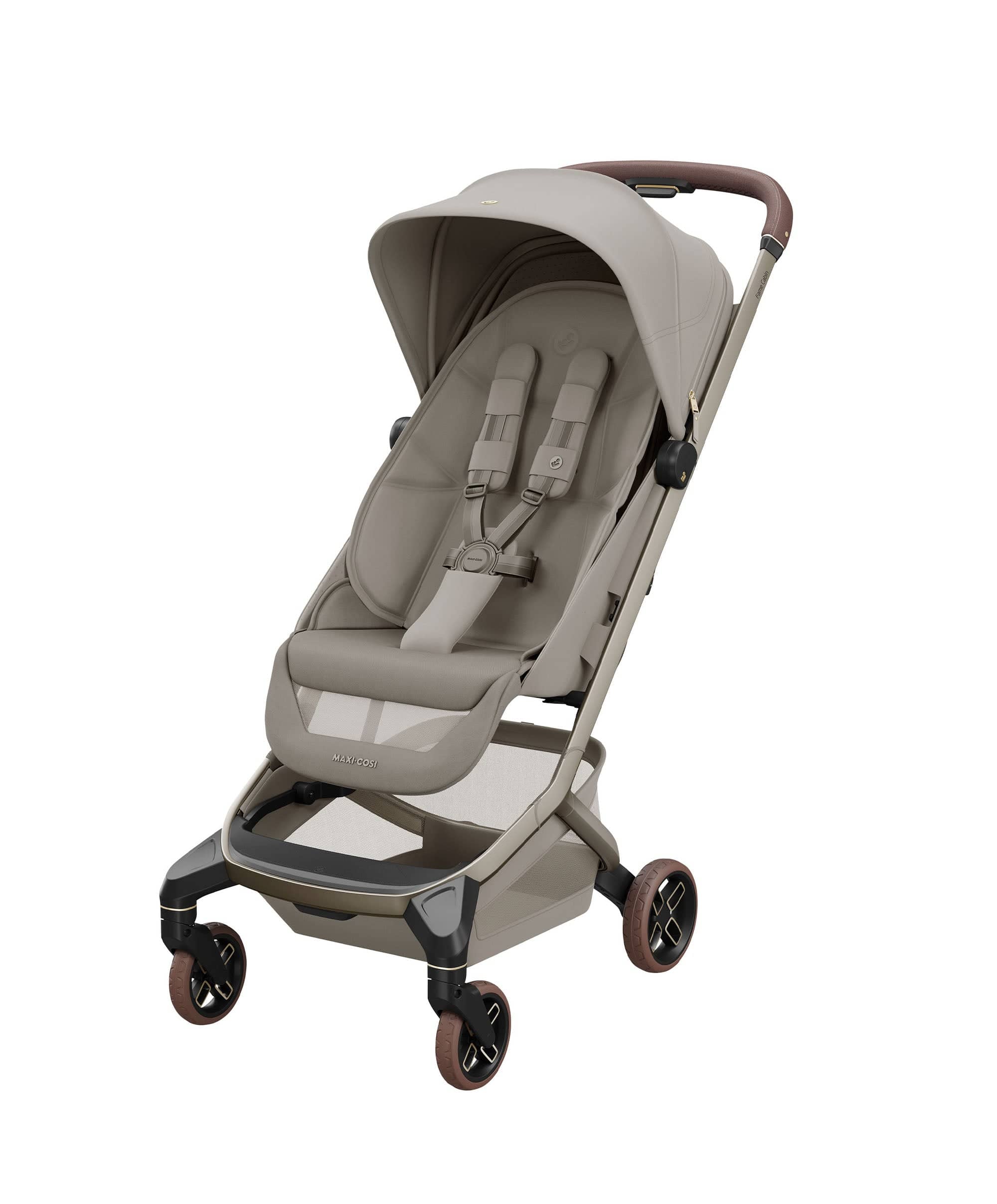 Maxi-Cosi Fame Cabin Pushchair Bundle with Maxi-Cosi Coral Slide Pro Car Seat & Base (5 Pieces) - Sapphire Sand - Image 2