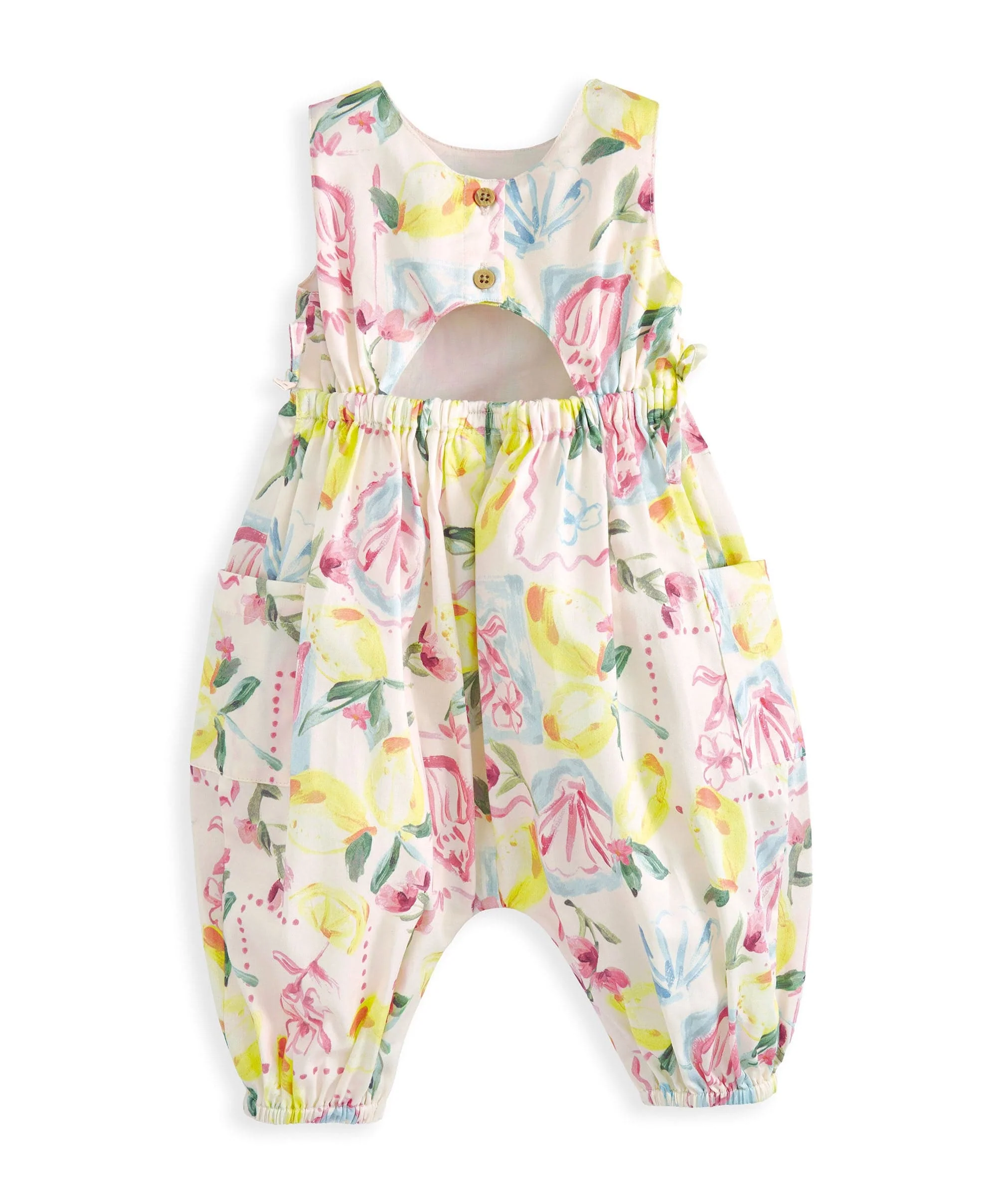 Floral Lemon Romper - Image 2