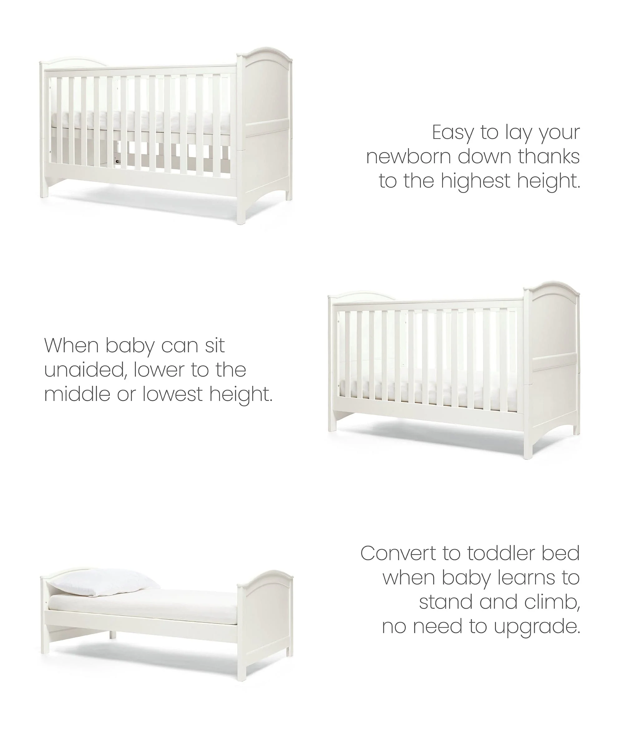Flyn Cotbed - White - Image 3