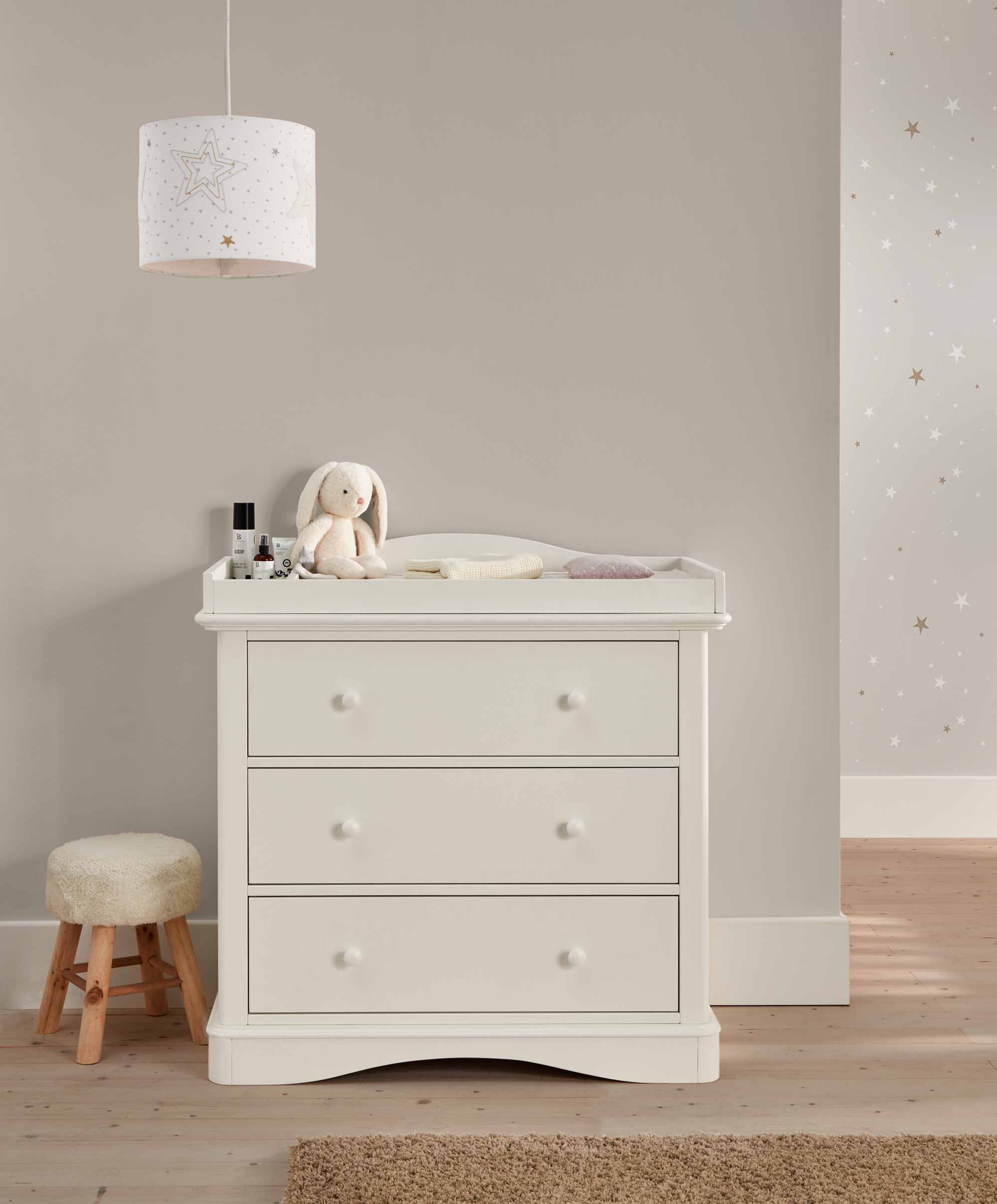 Flyn 3 Piece Cotbed Range with Dresser Changer & Wardrobe - White - Image 5