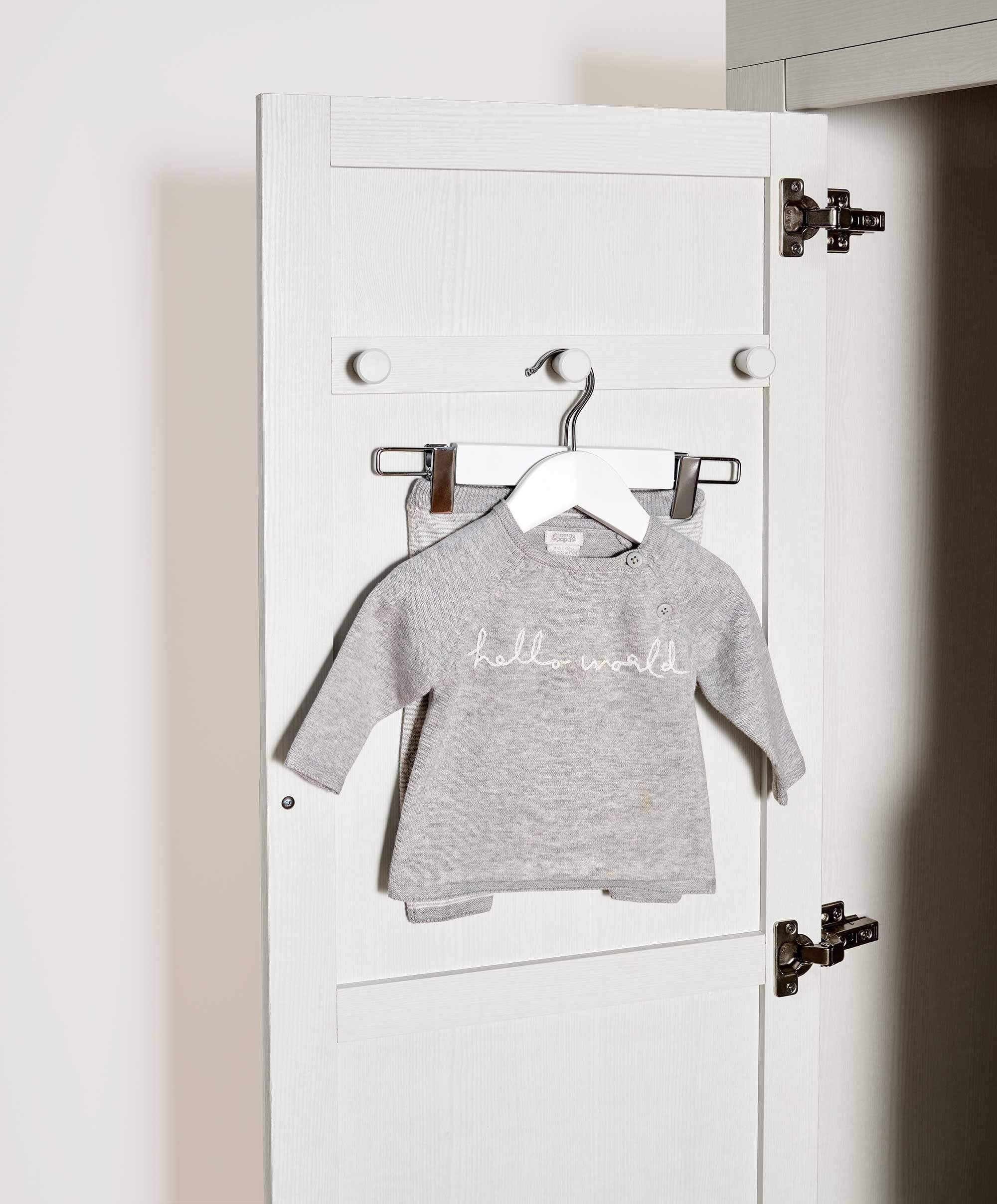 Franklin Nursery Wardrobe - White Wash - Image 10