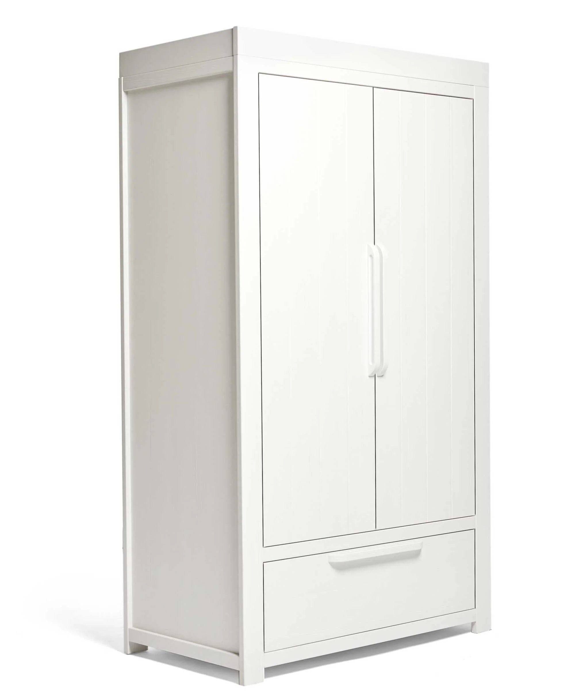 Franklin Nursery Wardrobe - White Wash - Image 12