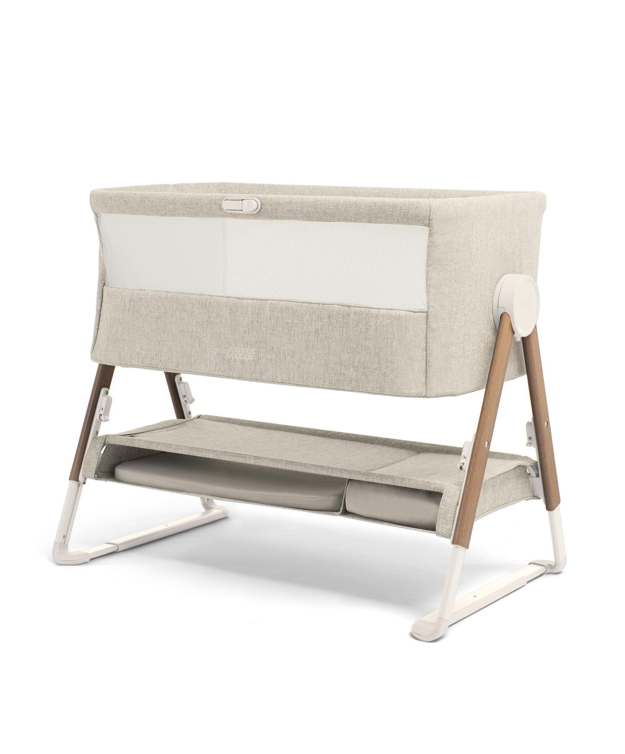 Franklin Nursery Bundle with Lua Bedside Crib (6 Piece) – White Wash - Image 15