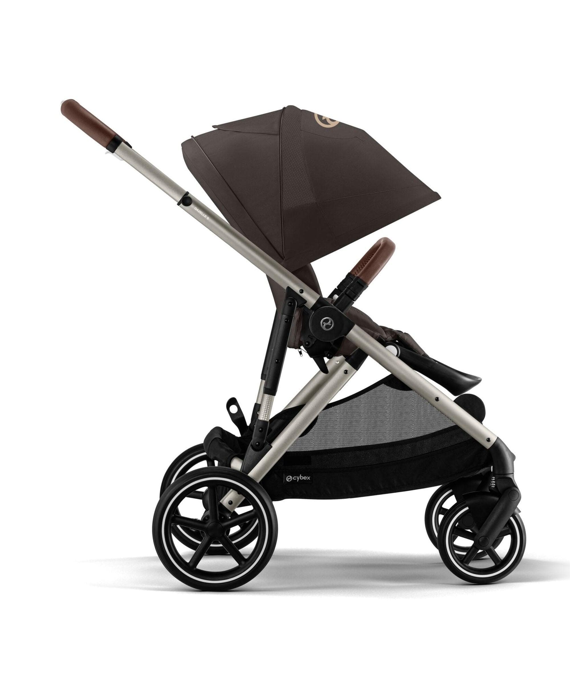 Cybex Gazelle S Pushchair Bundle with Cloud T i-Size Baby Car Seat & Base (7 Pieces) - Chocolate Brown - Image 3