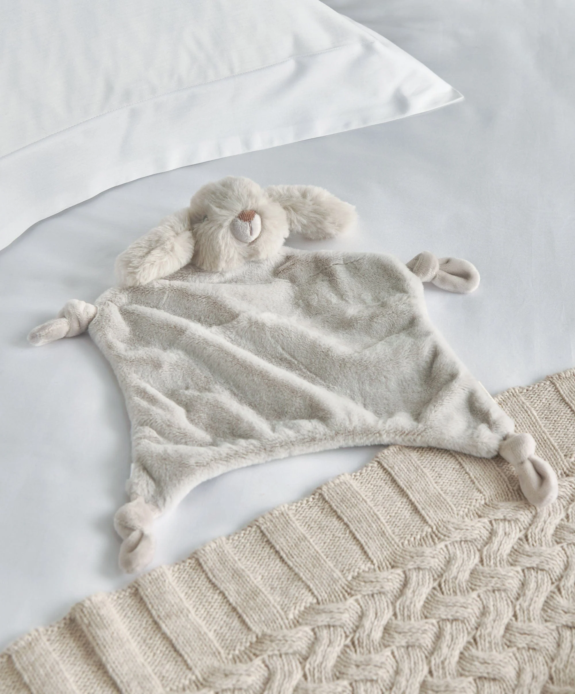 0-3m Celestial Print All In One & Grey Bunny Comforter Gift Box - Image 4