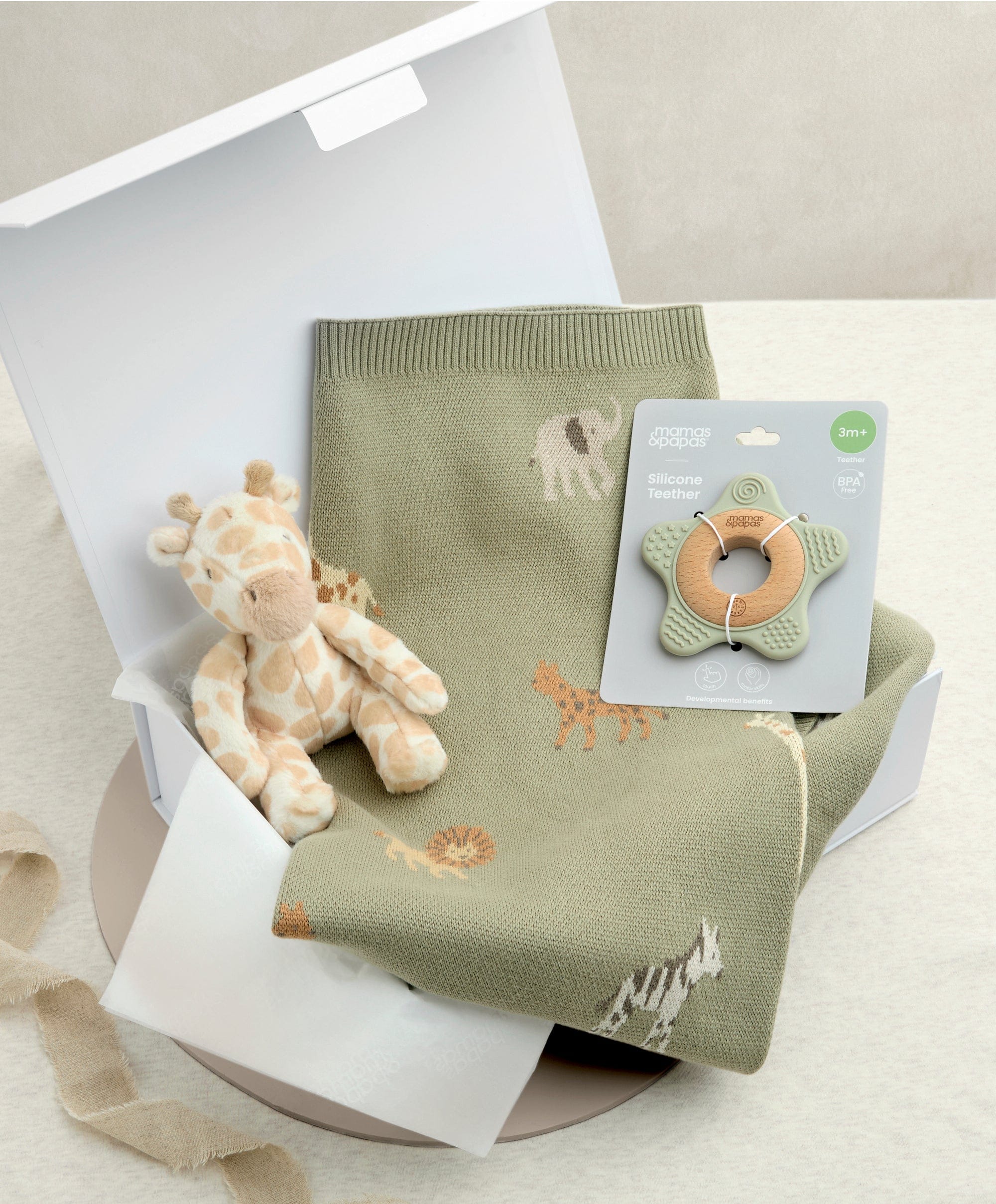 Safari Gift Box with Teething Toy