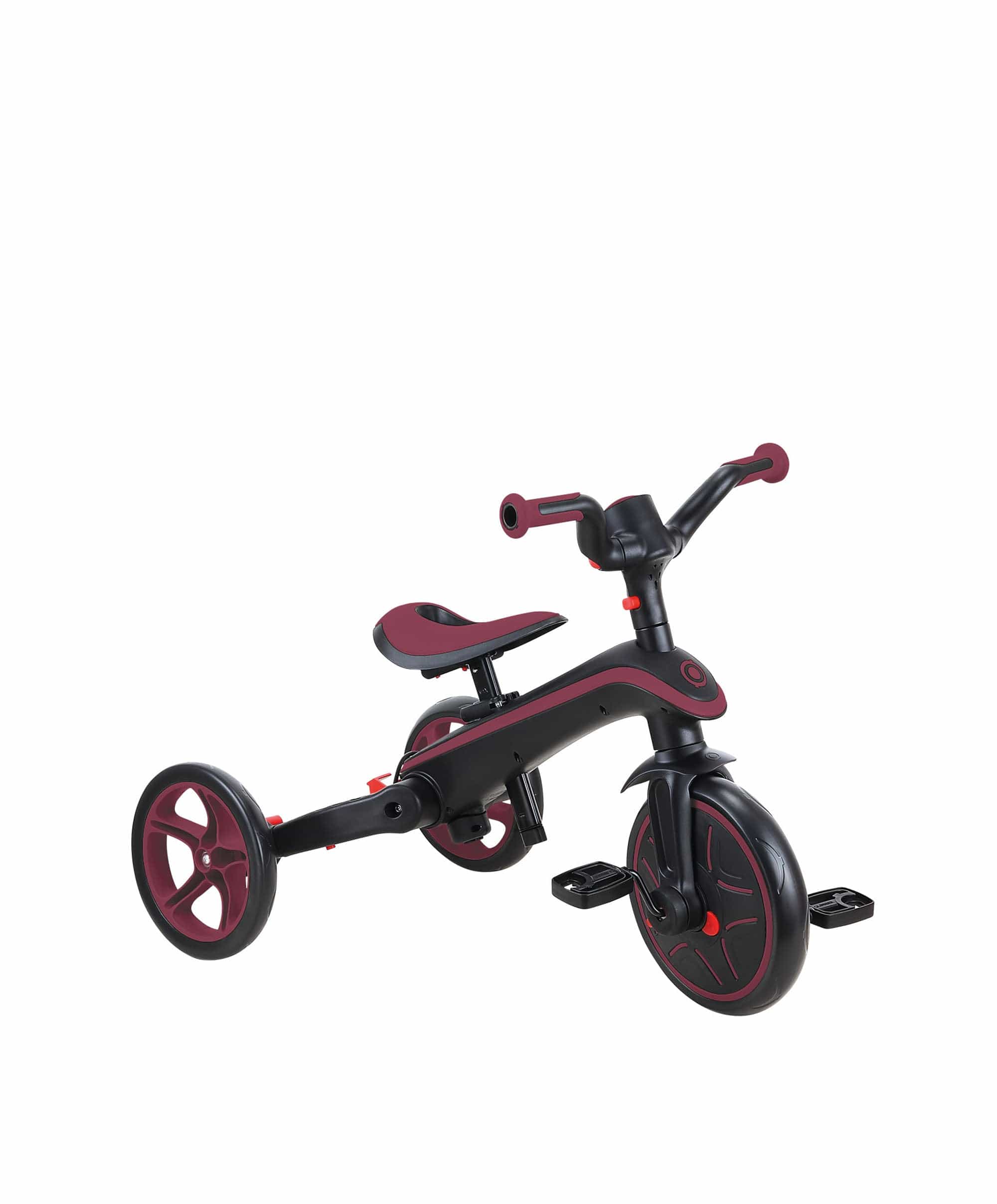 Globber Explorer Trike Foldable 4in1 - Burgundy - Image 3