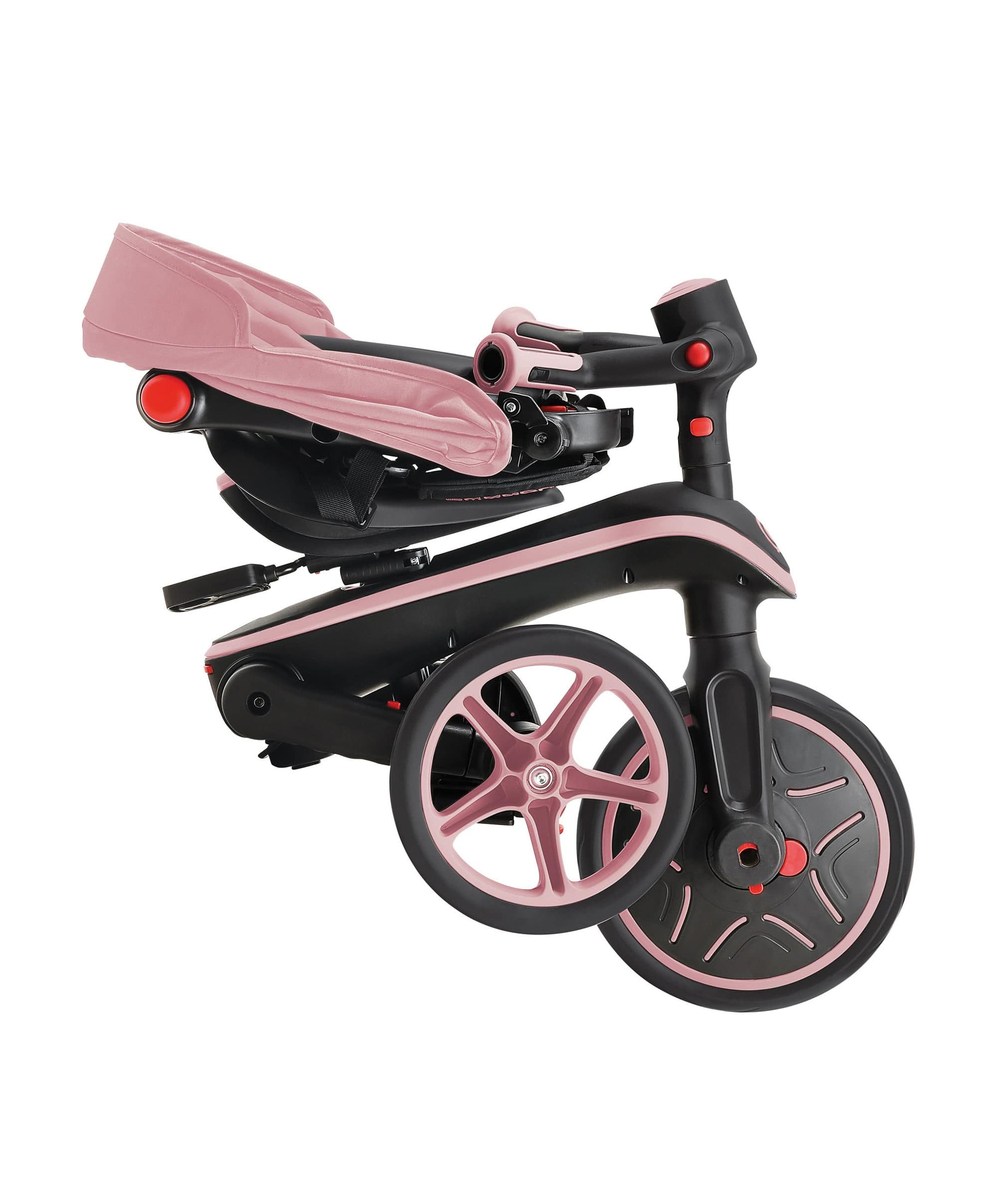 Globber Explorer Foldable 4-in-1 Trike - Pastel Pink - Image 6