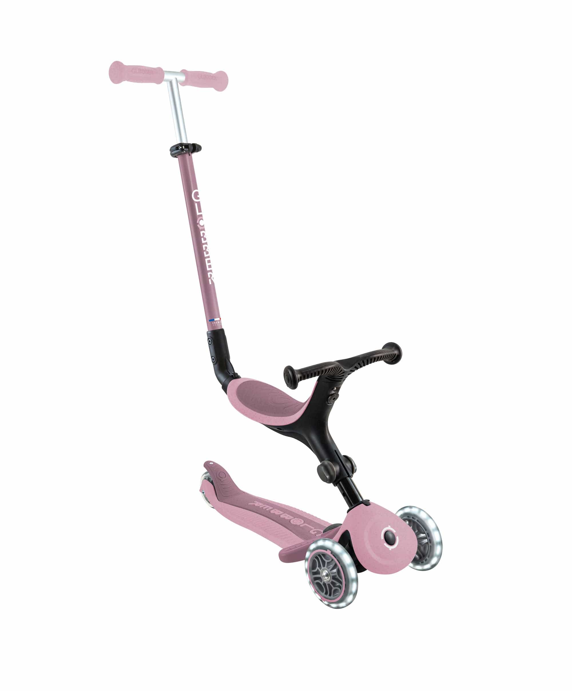 Globber Go Up Active Lights Eco - Berry