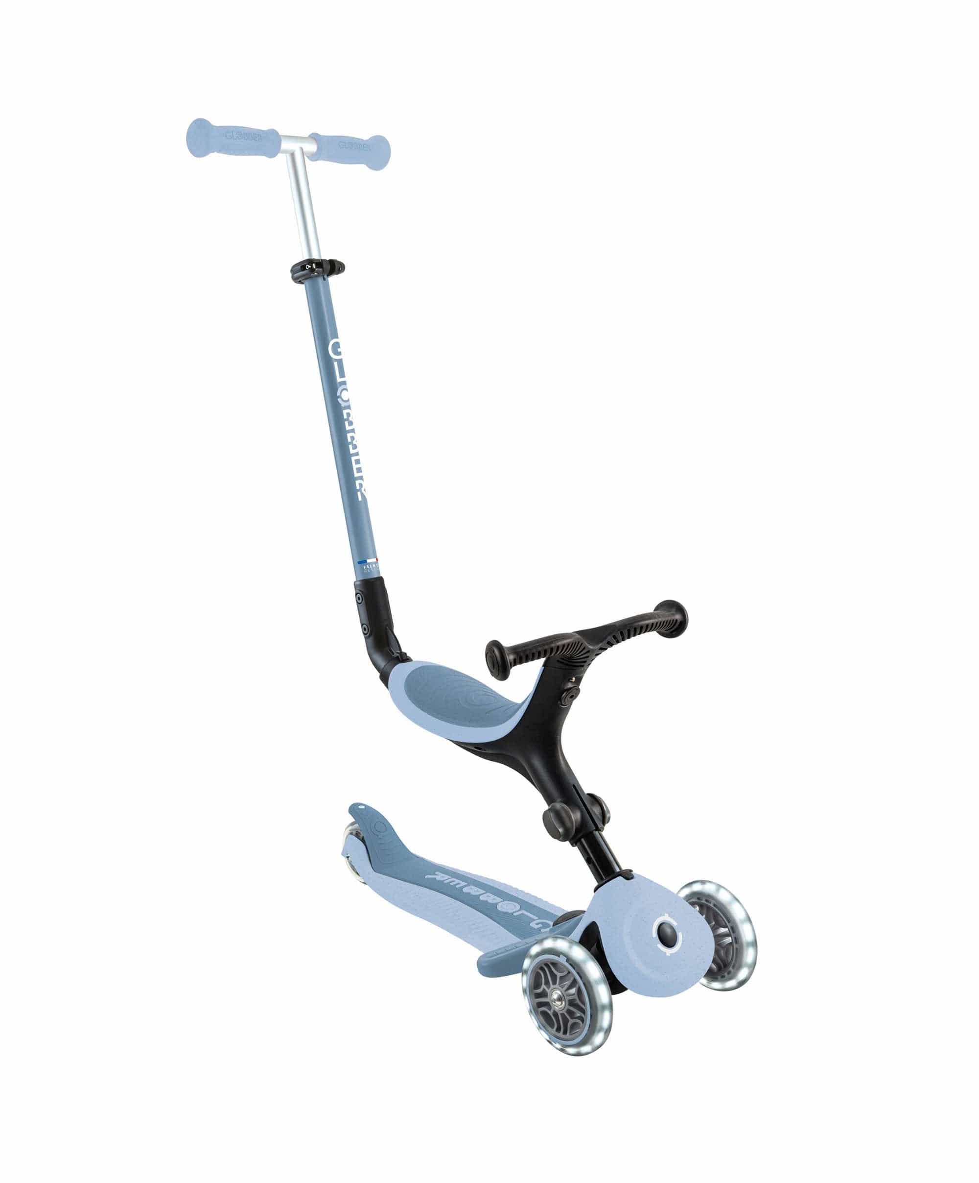 Globber Go Up Active Lights Eco - Blueberry
