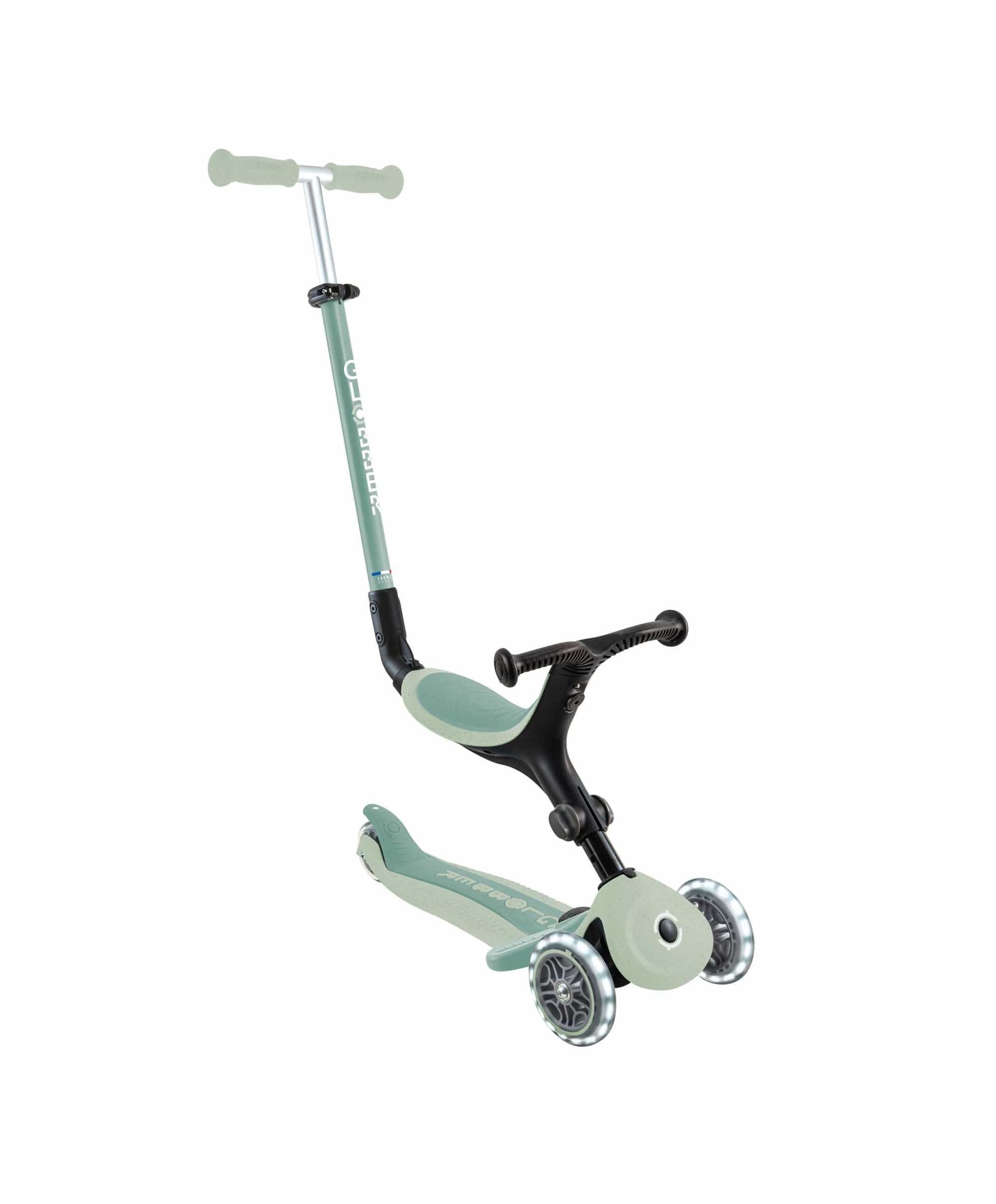 Globber Go Up Active Lights Eco – Pistachio