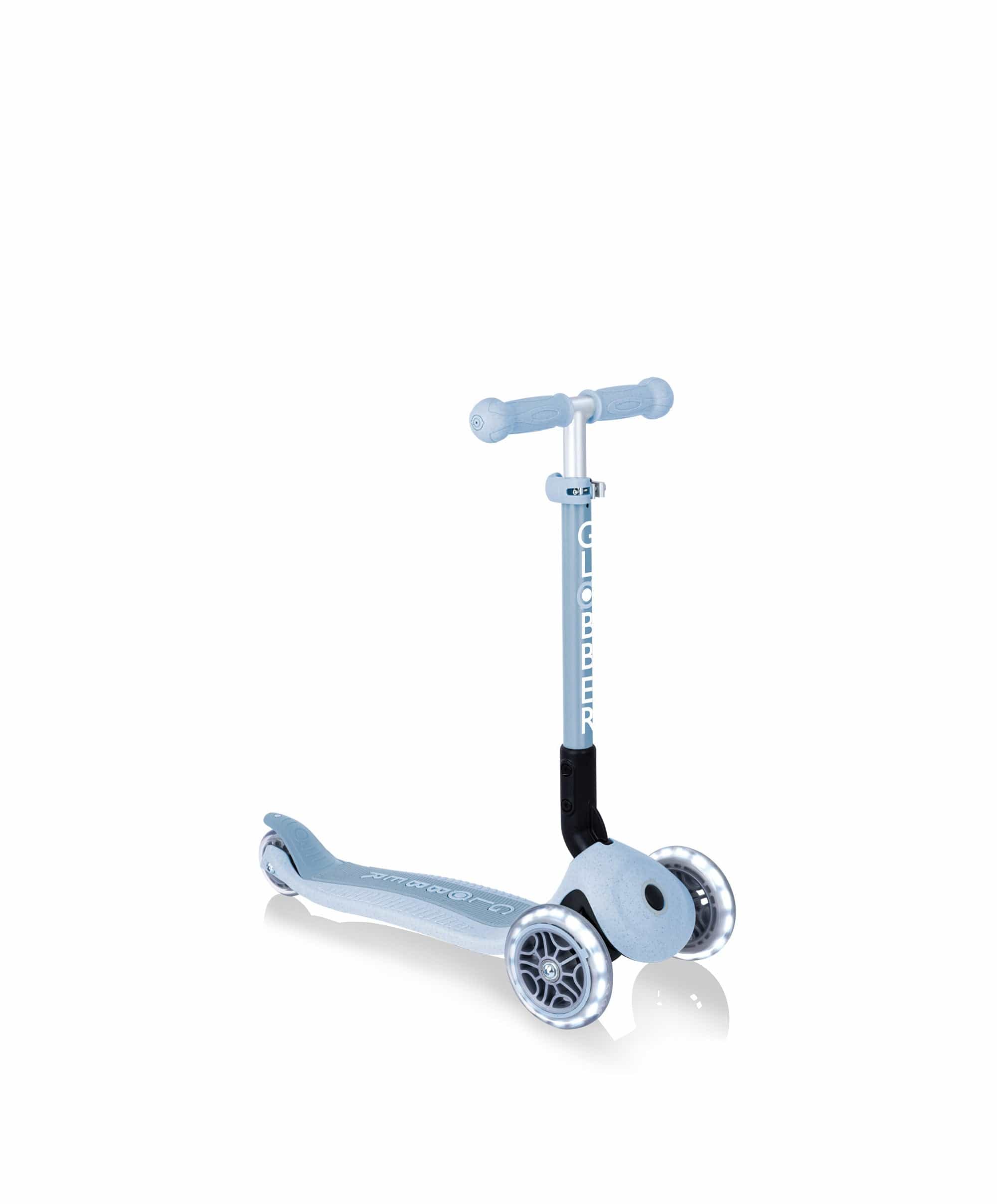 Globber Junior Foldable Lights Eco Scooter - Blueberry - Image 5