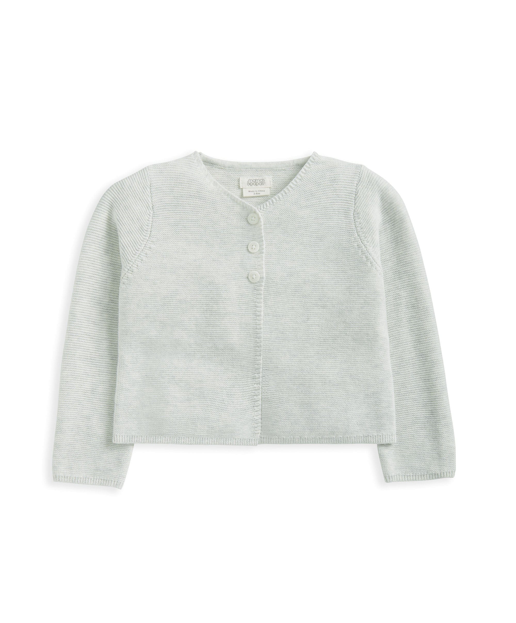 Knitted Cardigan - Grey - Image 2