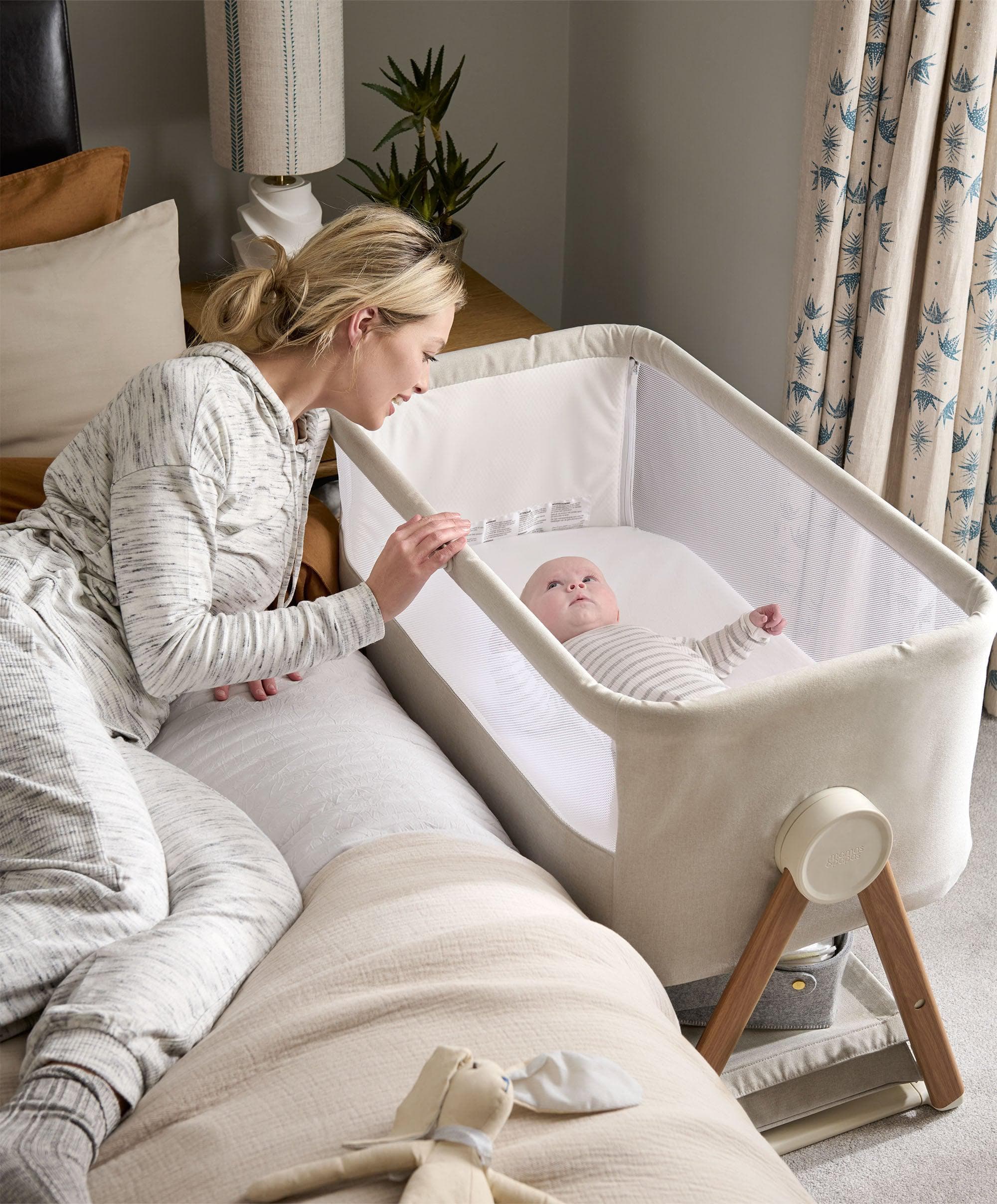 Harwell Nursery Bundle with Lua Bedside Crib (6 Piece) – Cashmere - Image 17