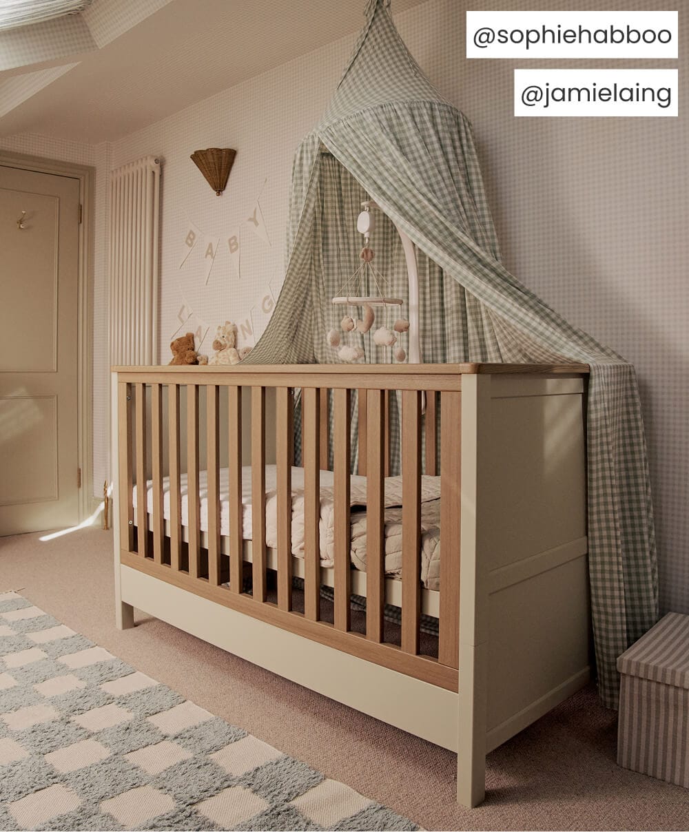 Harwell 3 Piece Cotbed Range with Dresser Changer & Wardrobe - Cashmere - Image 3