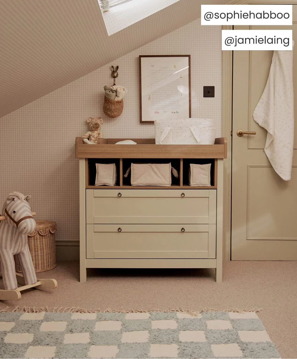 Harwell 3 Piece Cotbed Range with Dresser Changer & Wardrobe - Cashmere - Image 4