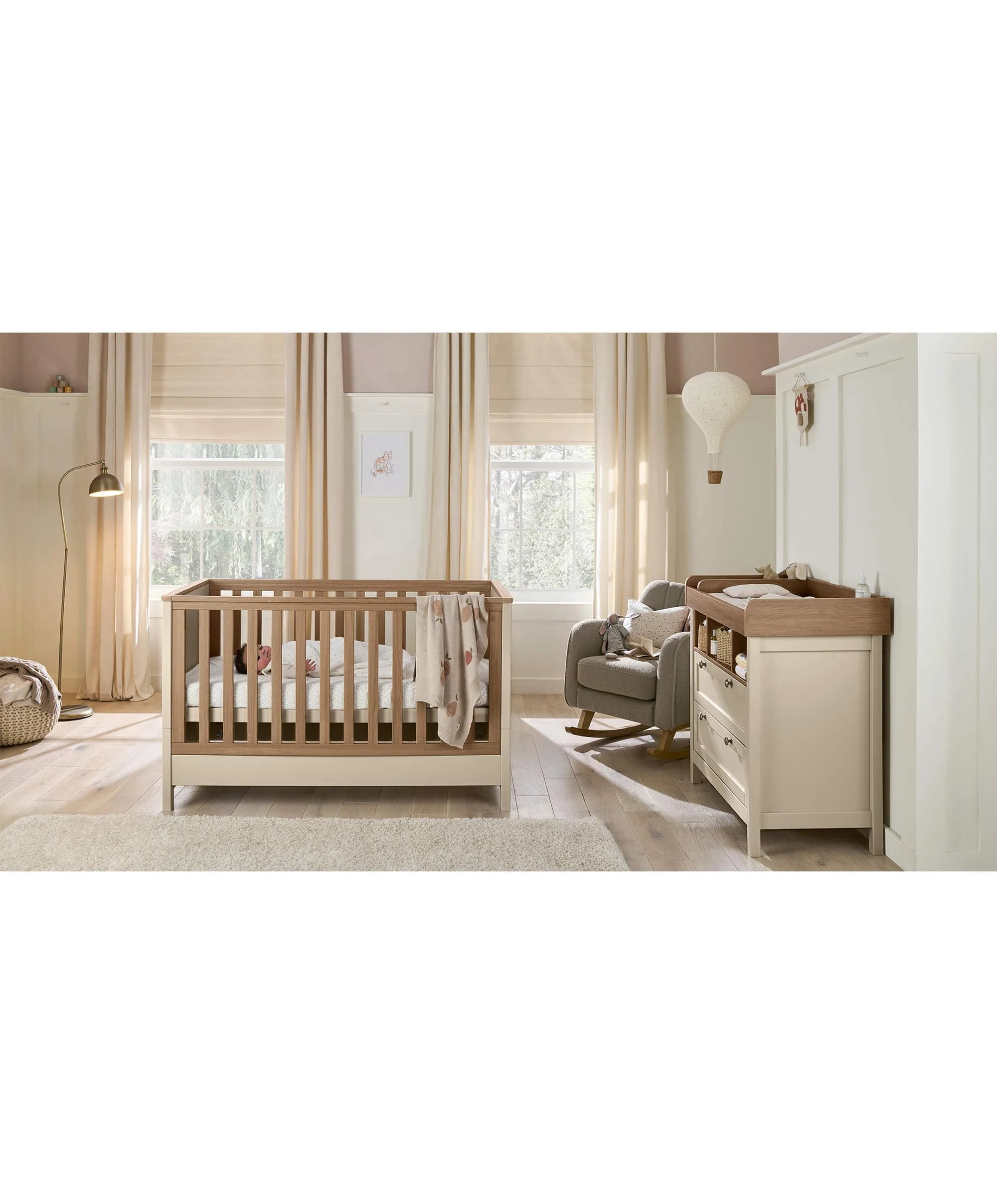 Harwell 2 Piece Cotbed Set with Dresser Changer - Cashmere - Image 5