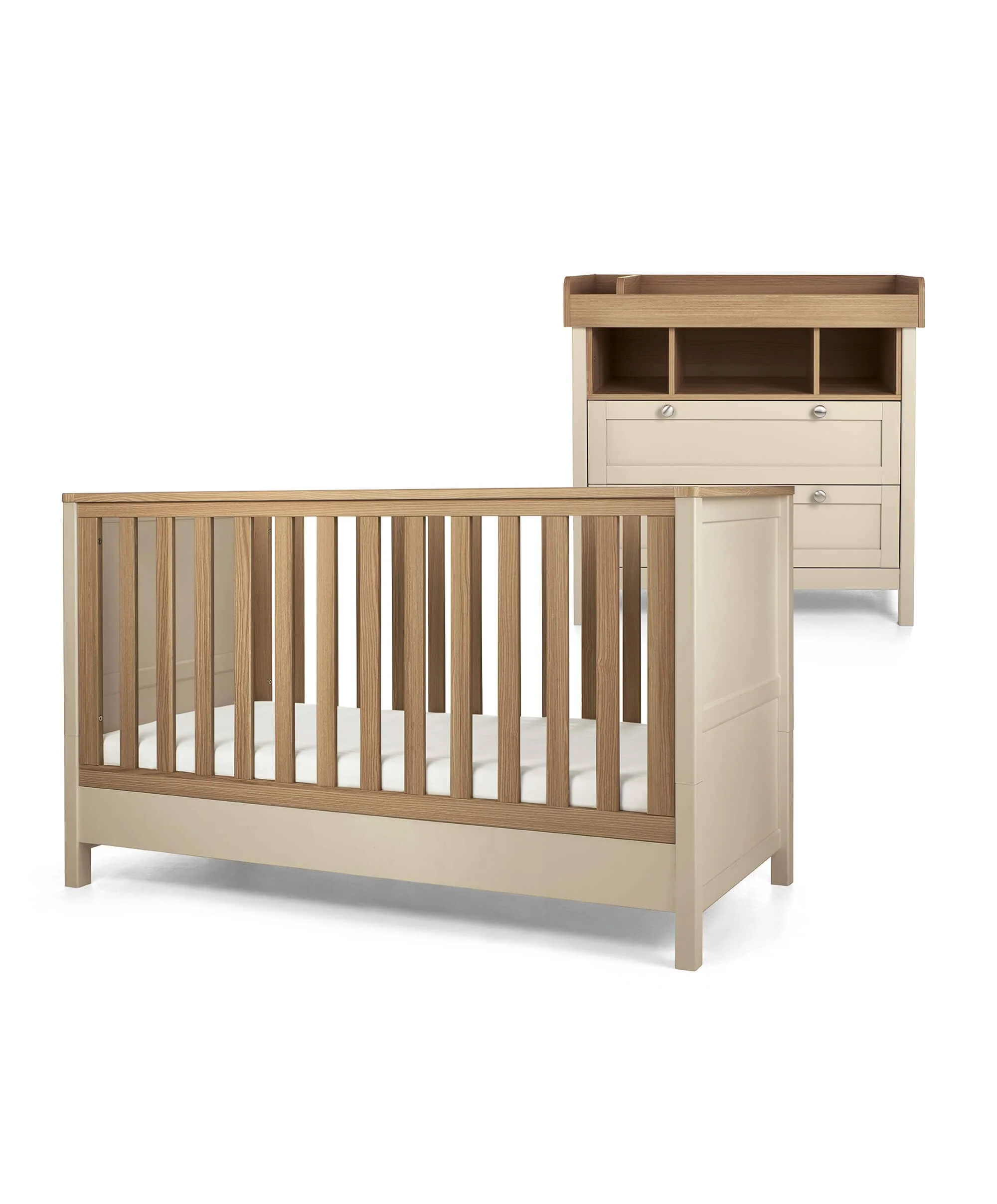 Harwell 2 Piece Cotbed Set with Dresser Changer - Cashmere - Image 6