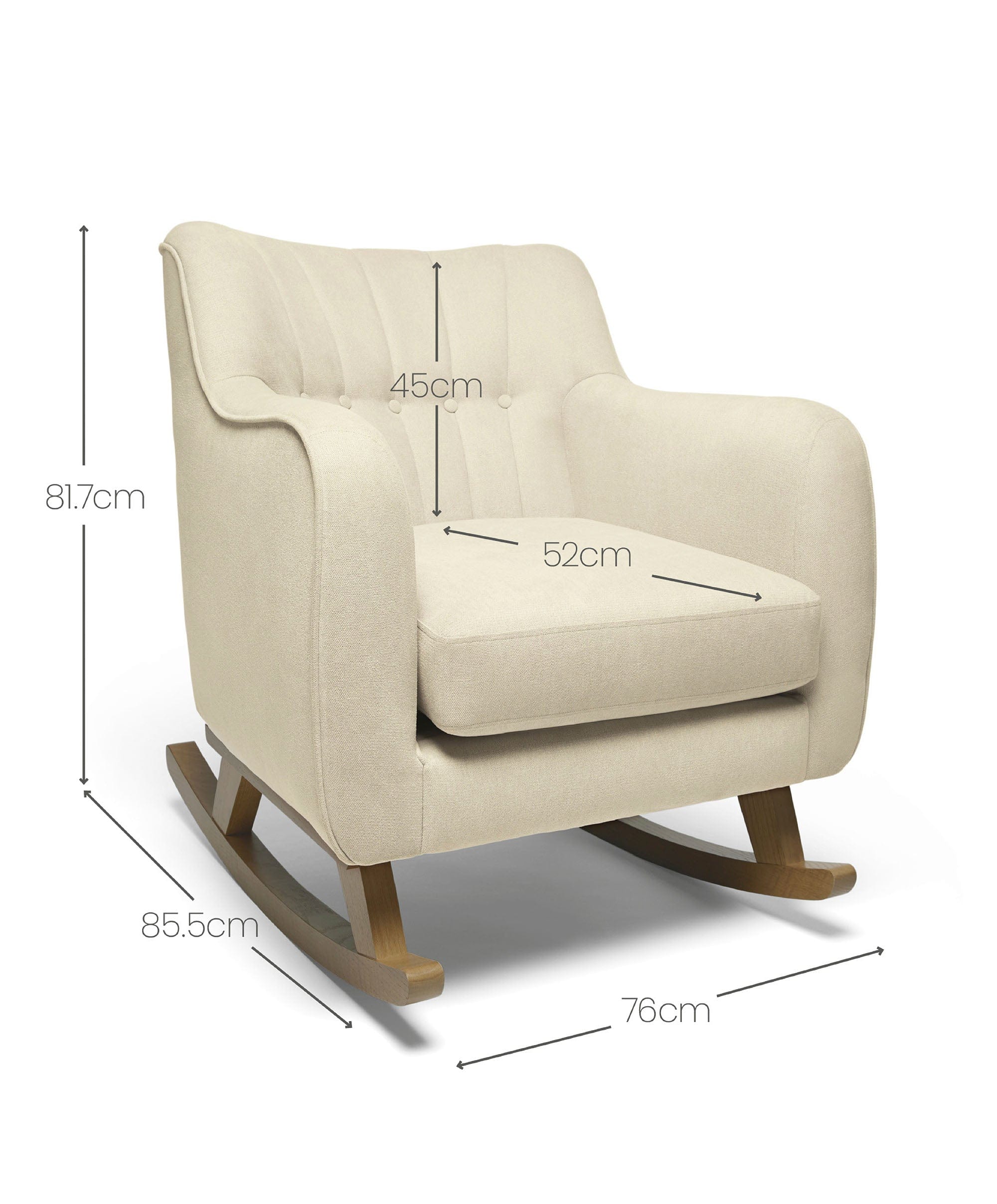 Hilston Nursing Chair - Camel Woven - Image 6